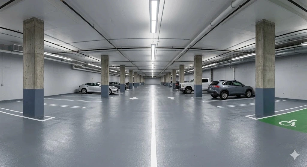 Parking garage waterproofing and traffic coating installation in Fort Lauderdale — Planet Construction FL
