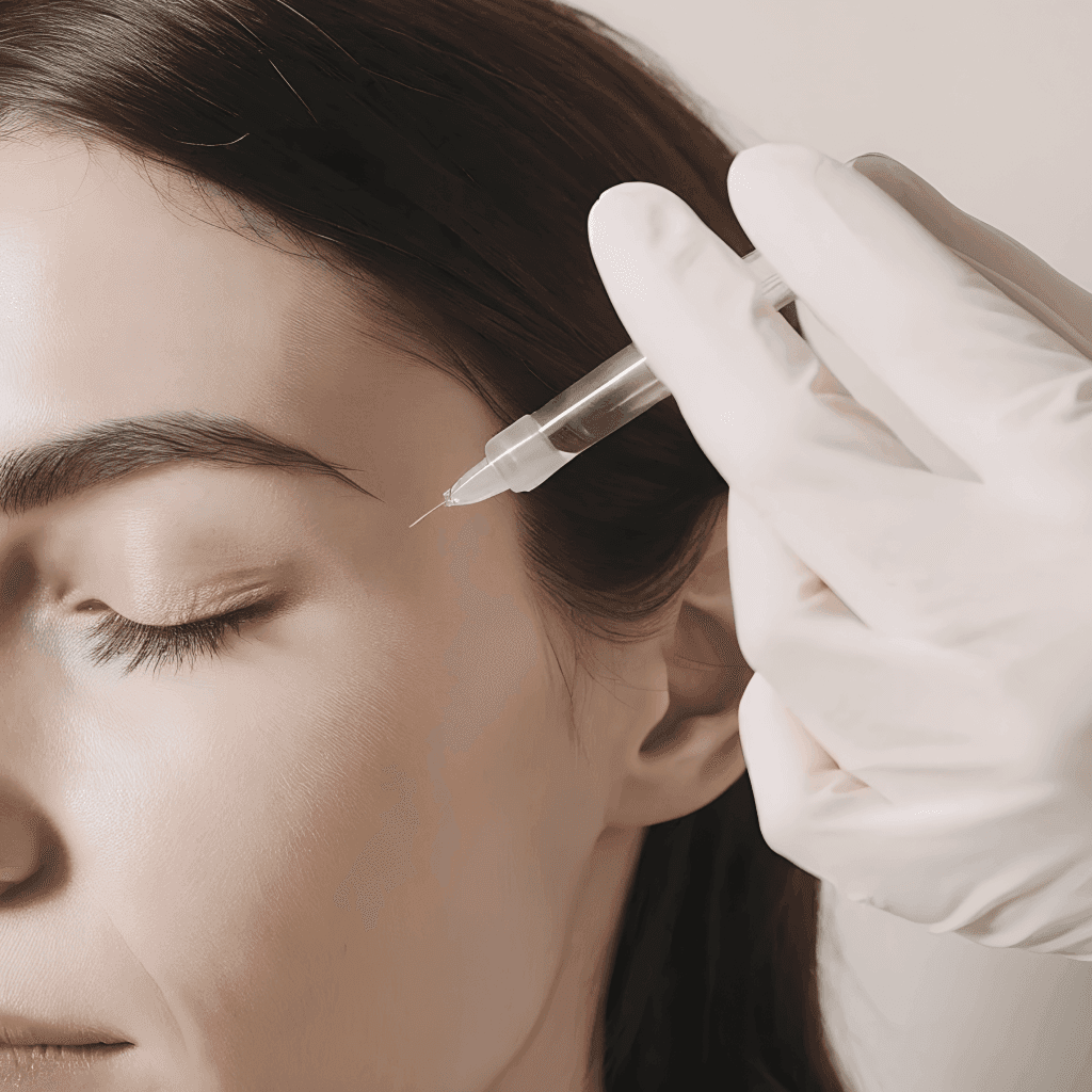 Crow's Feet Treatment Being Performed