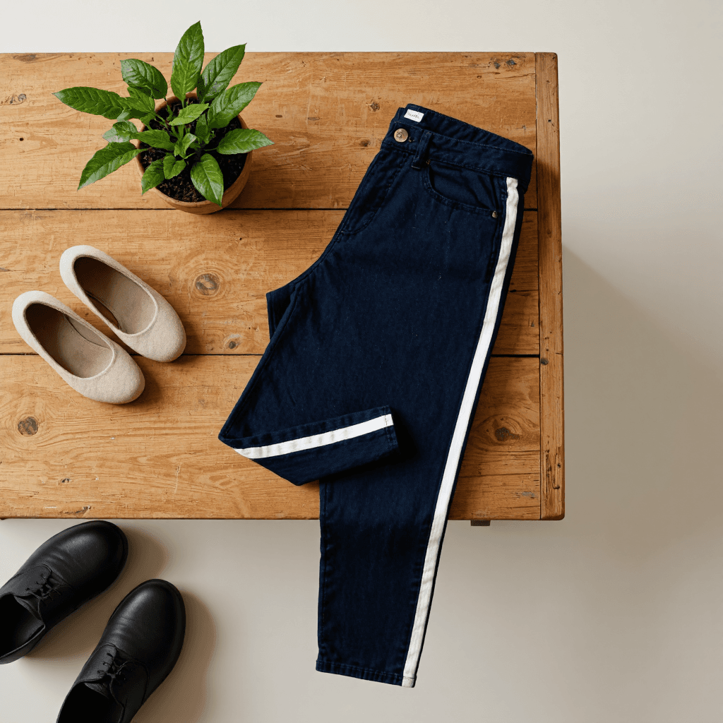 product photography of a pair of jeans