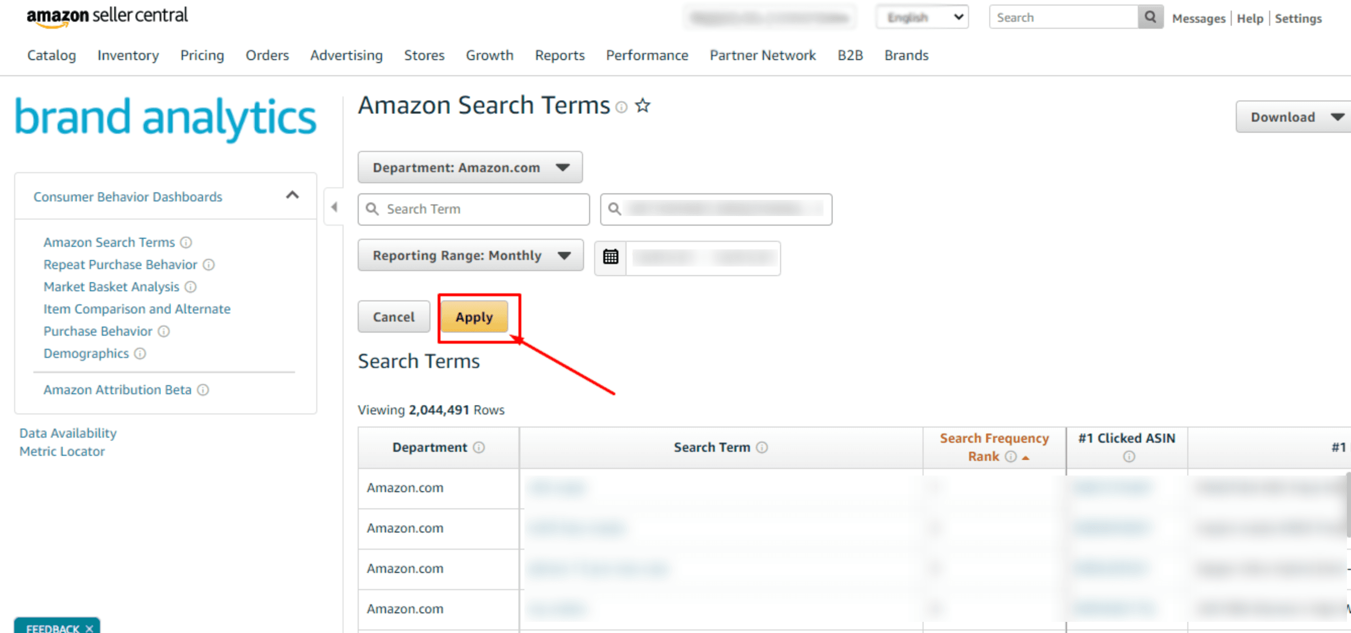 Amazon Brand Analytics