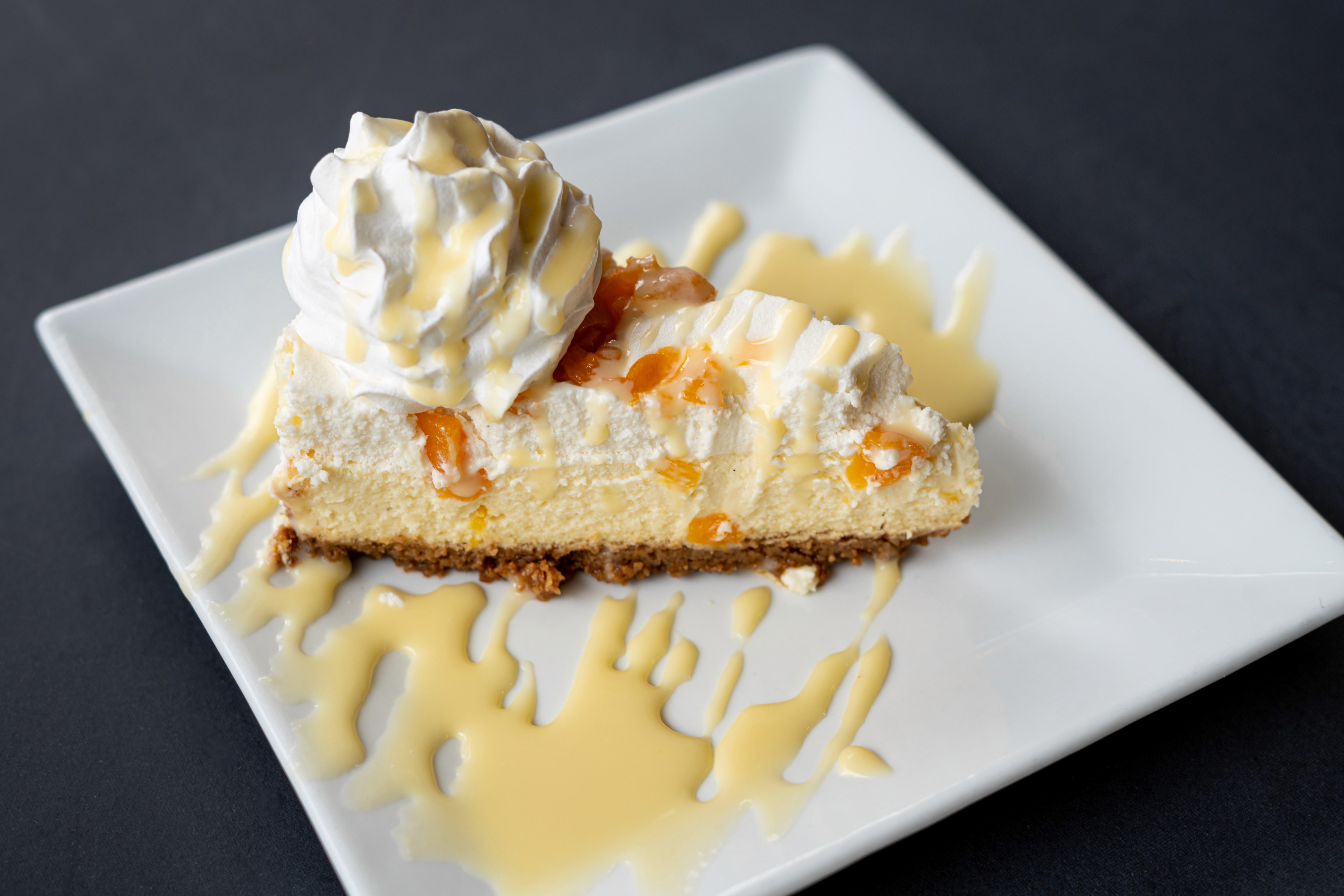 Ginger Peach Cheesecake