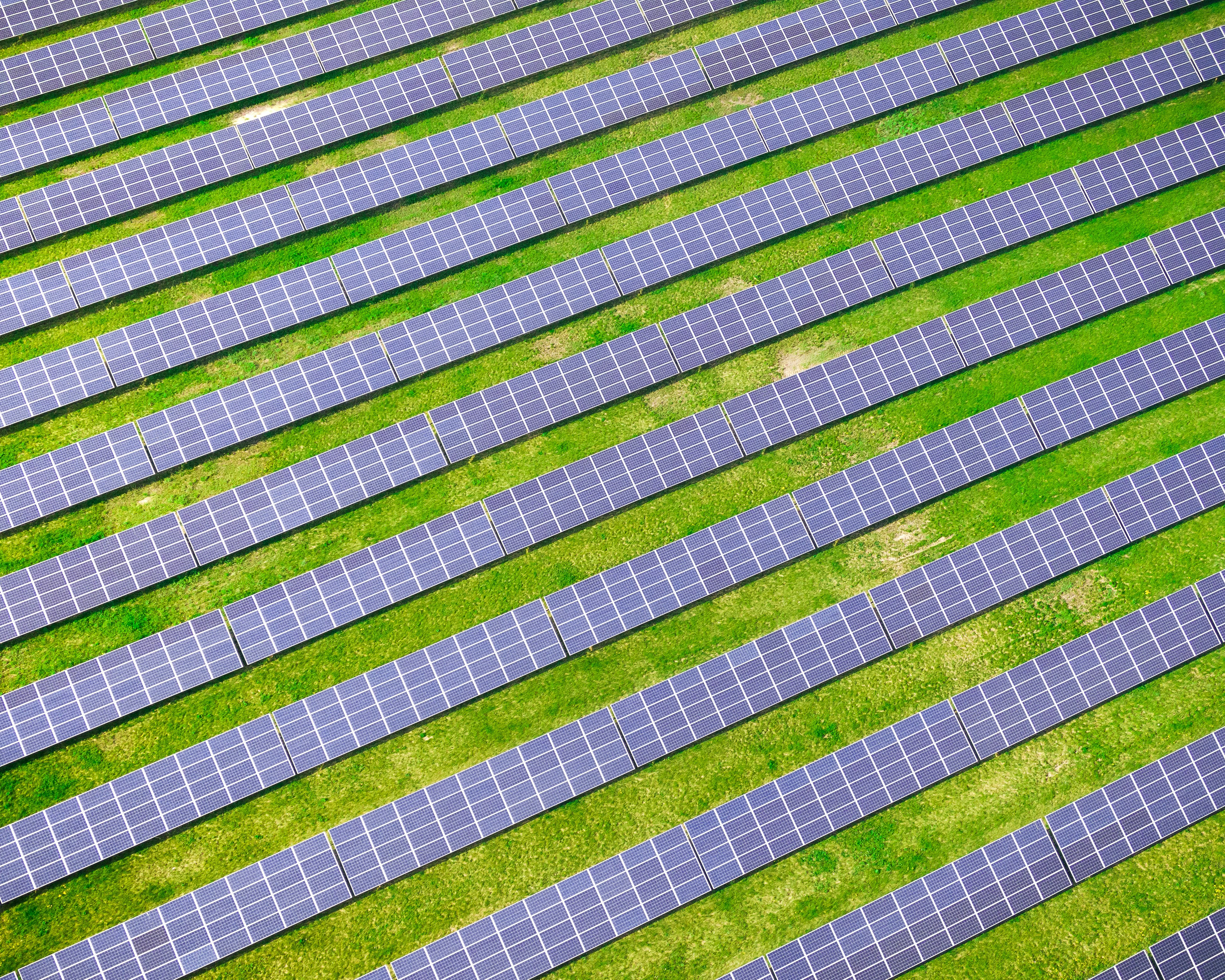 solar panels from above
