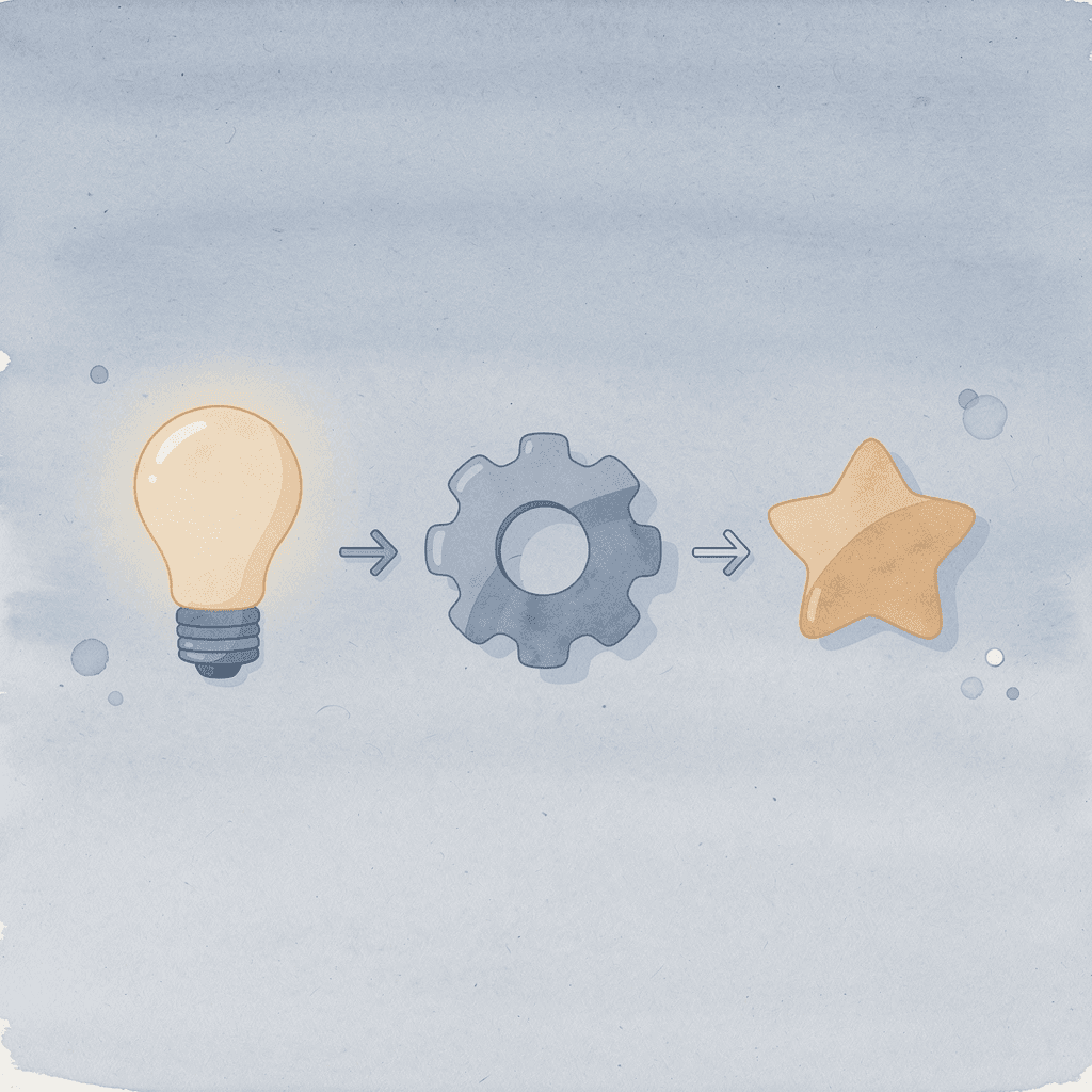 Three icons showing heat, pressure, and ink application in t-shirt printing - Best T-Shirt Material for Printing