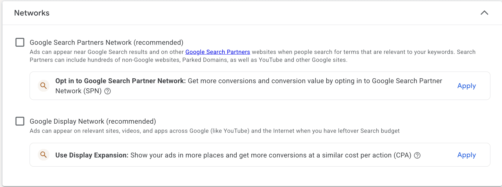 Google Ads Networks