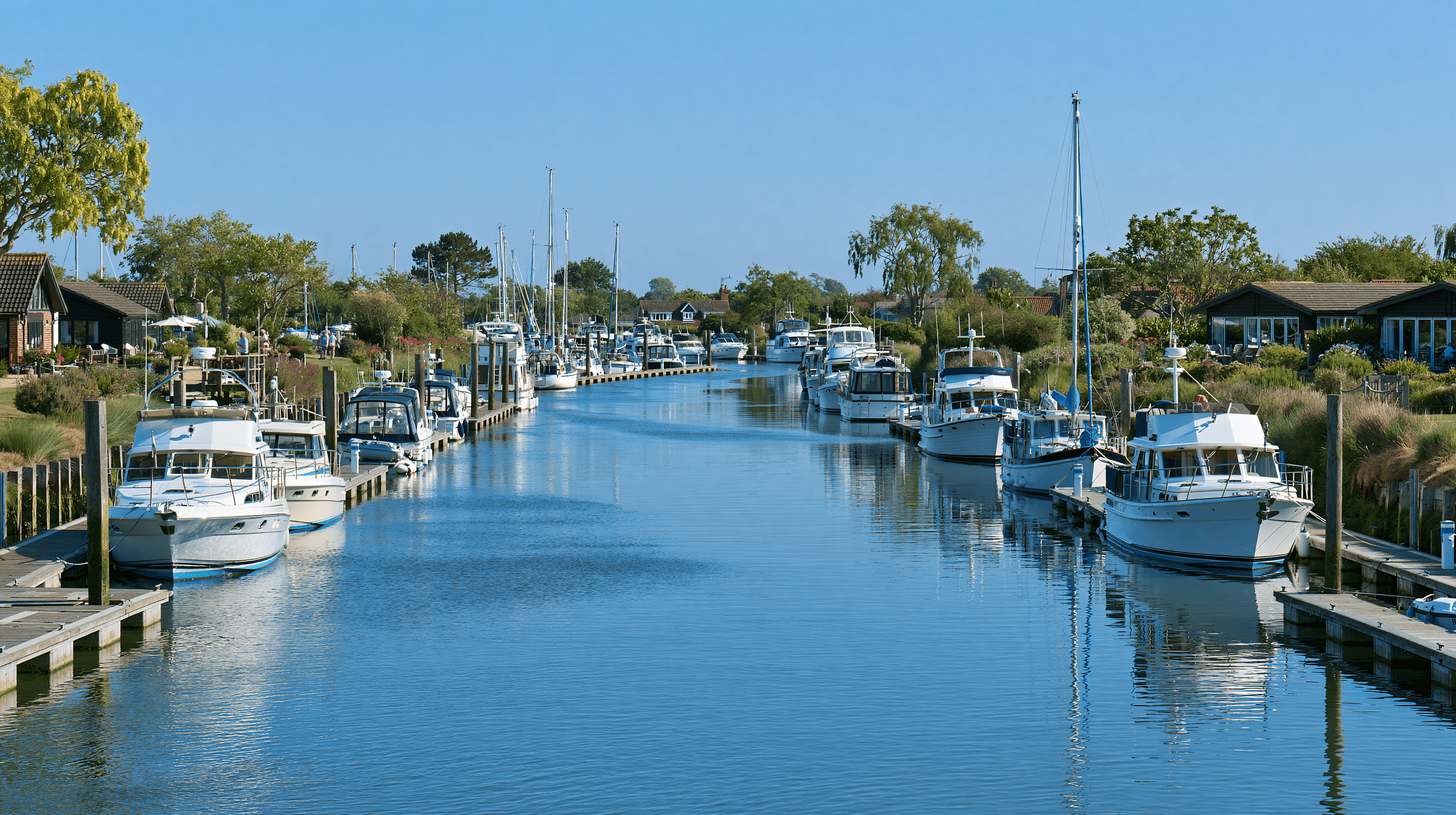 Boats along a canal