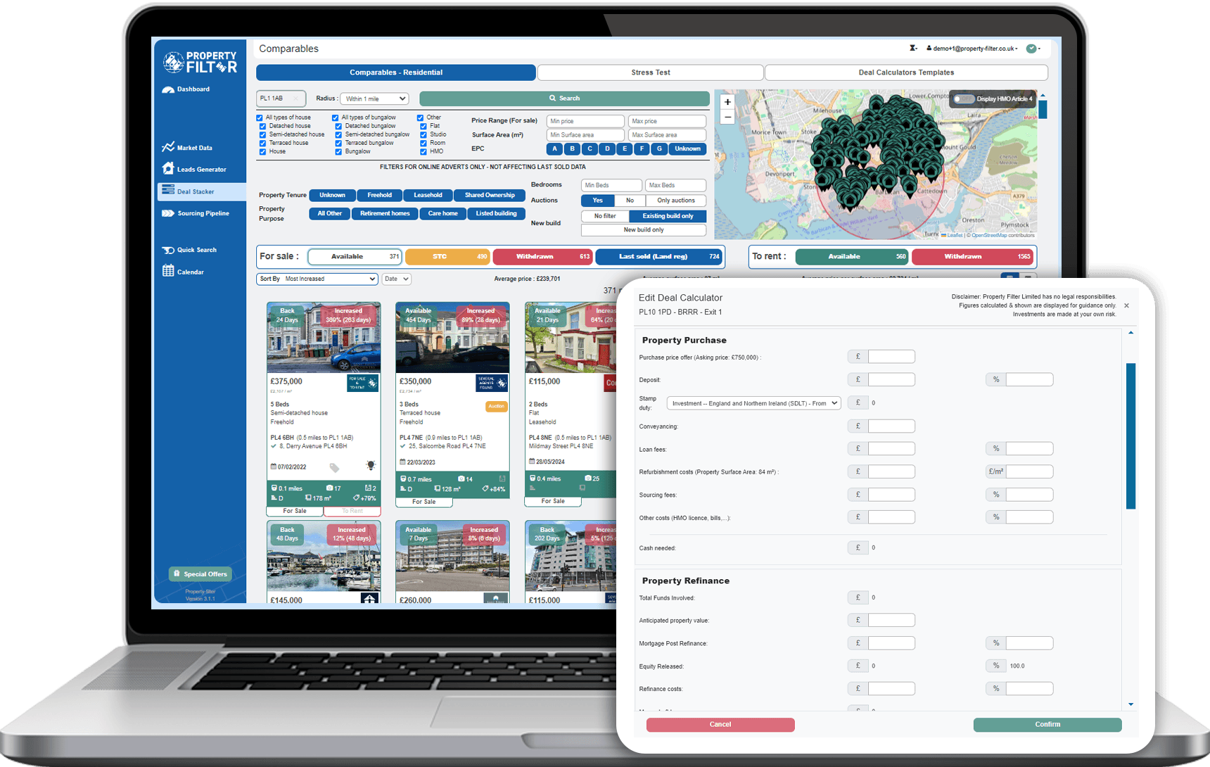Deal Calculators for all strategies