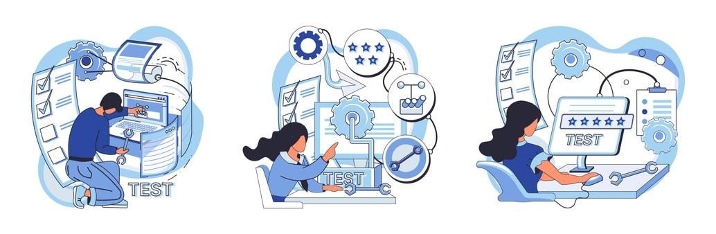 Different types of QA testing methods.