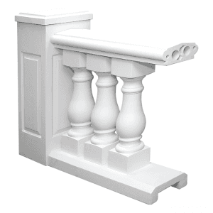 10 In Polymer Stone Balustrade System