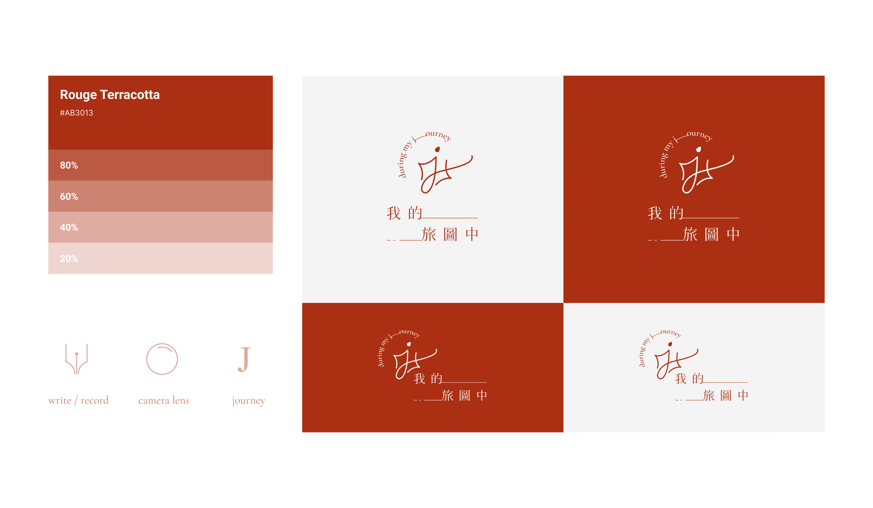 我的旅圖中 Logo規範設計