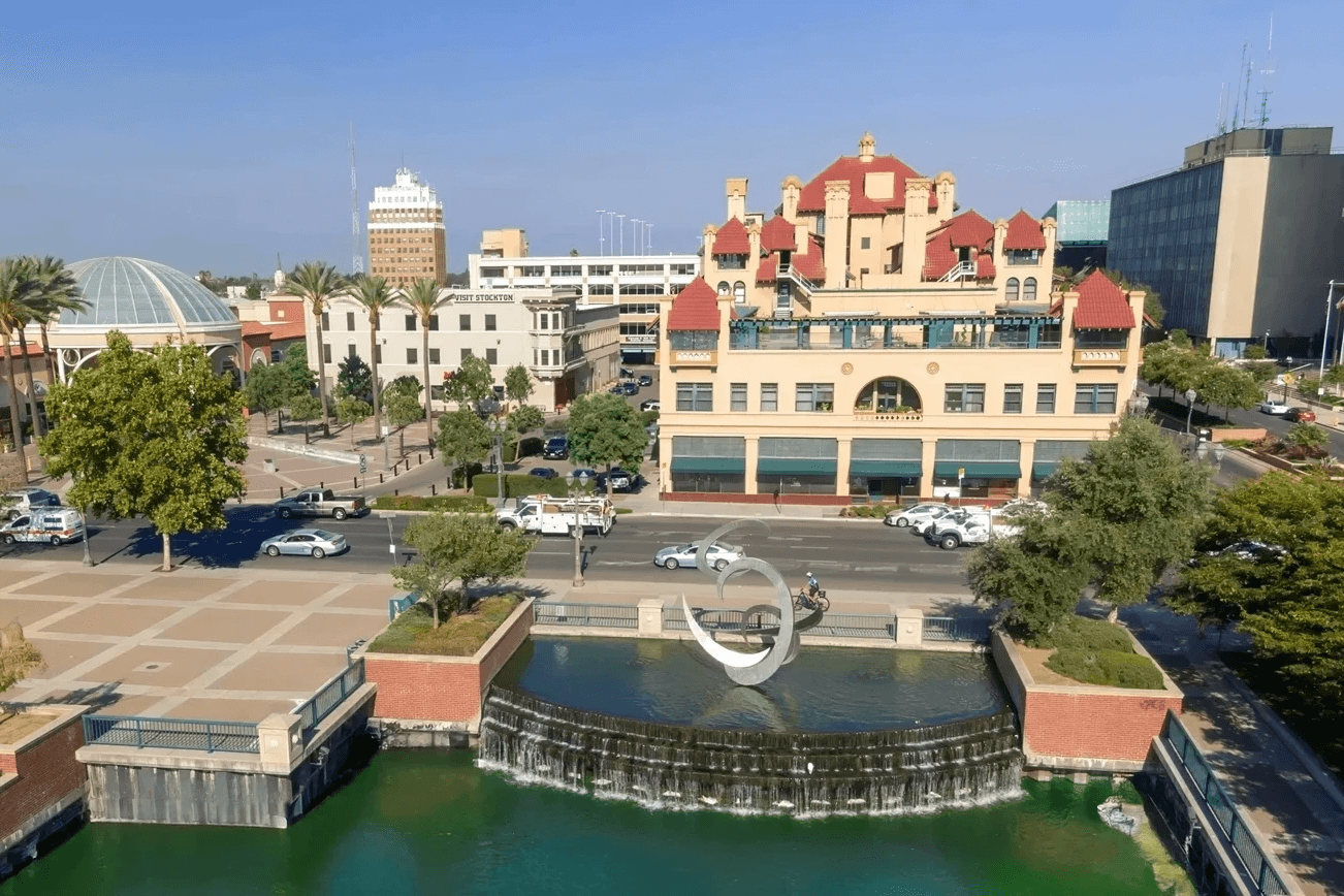 Downtown Stockton, California, highlighting the value of hiring a local Stockton attorney familiar with the community