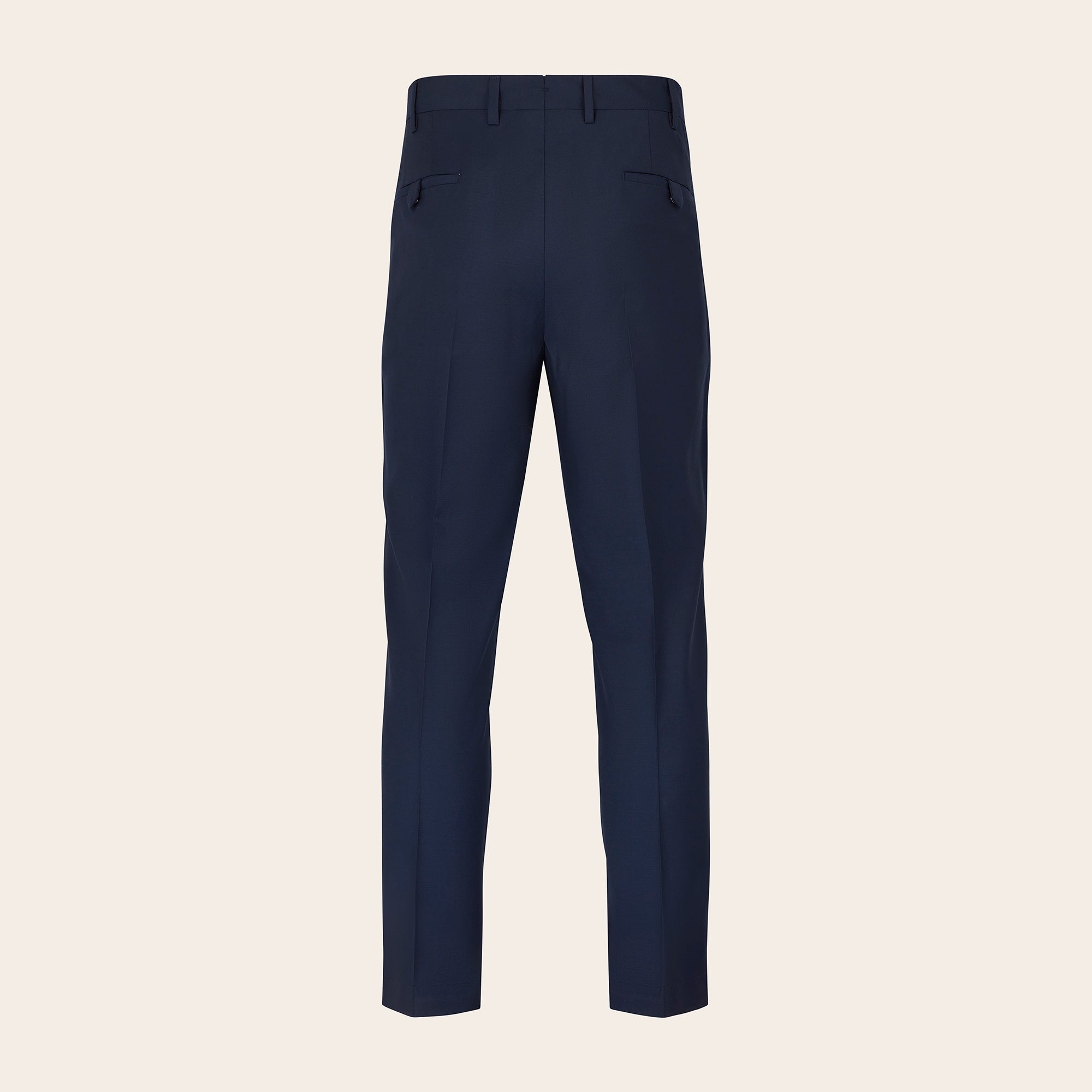 Devore Wool Blend Slim Fit Trousers - Adda River