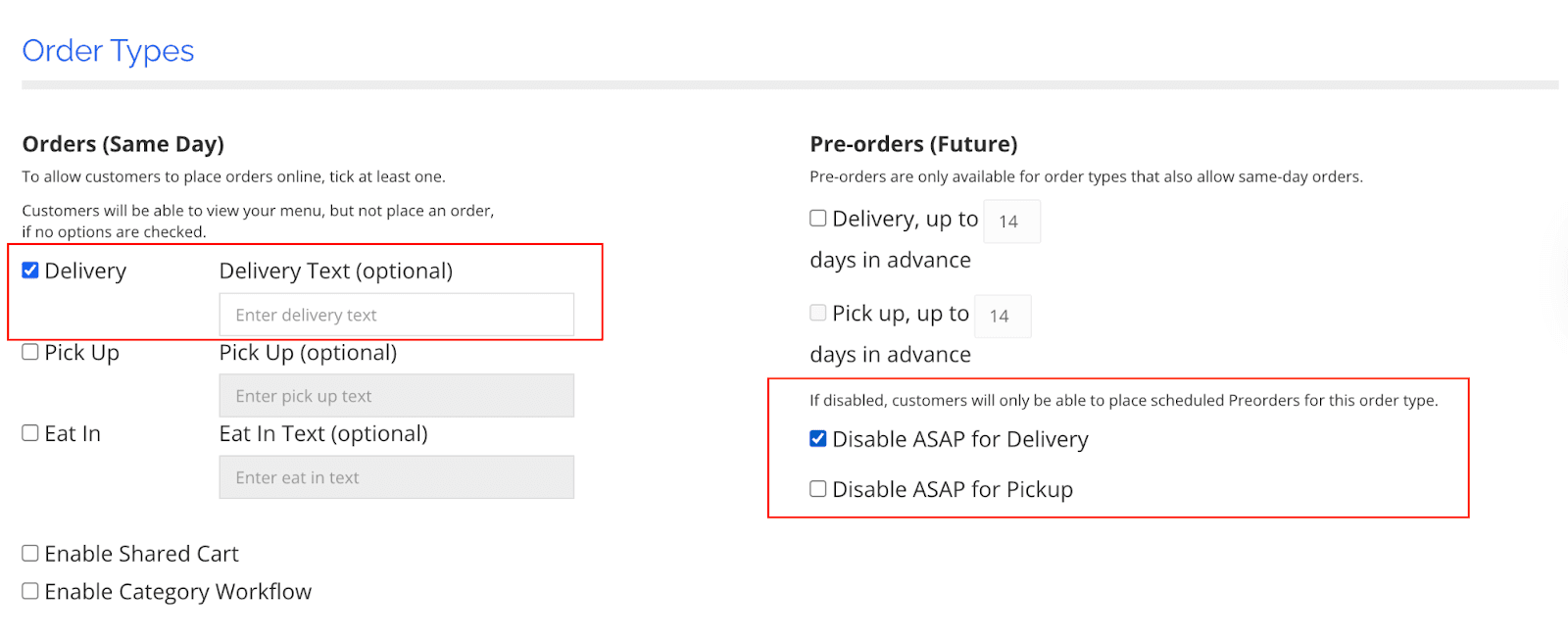 delivery online ordering