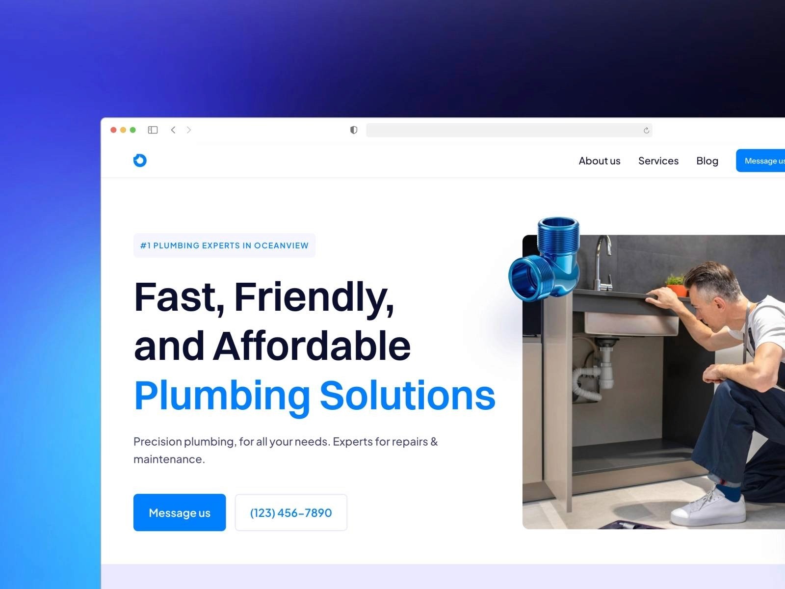 bluewave plumber template