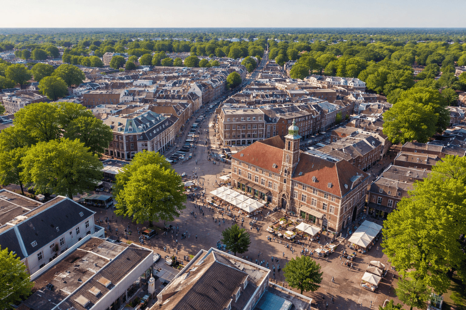 Verhuisbedrijf Apeldoorn. Zicht op de markt - Werkgebied van Verhuisteam Blauw