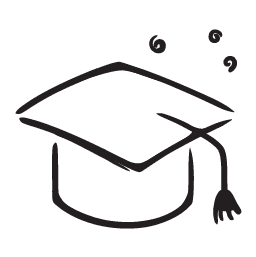 notion icon of a student's graduation cap