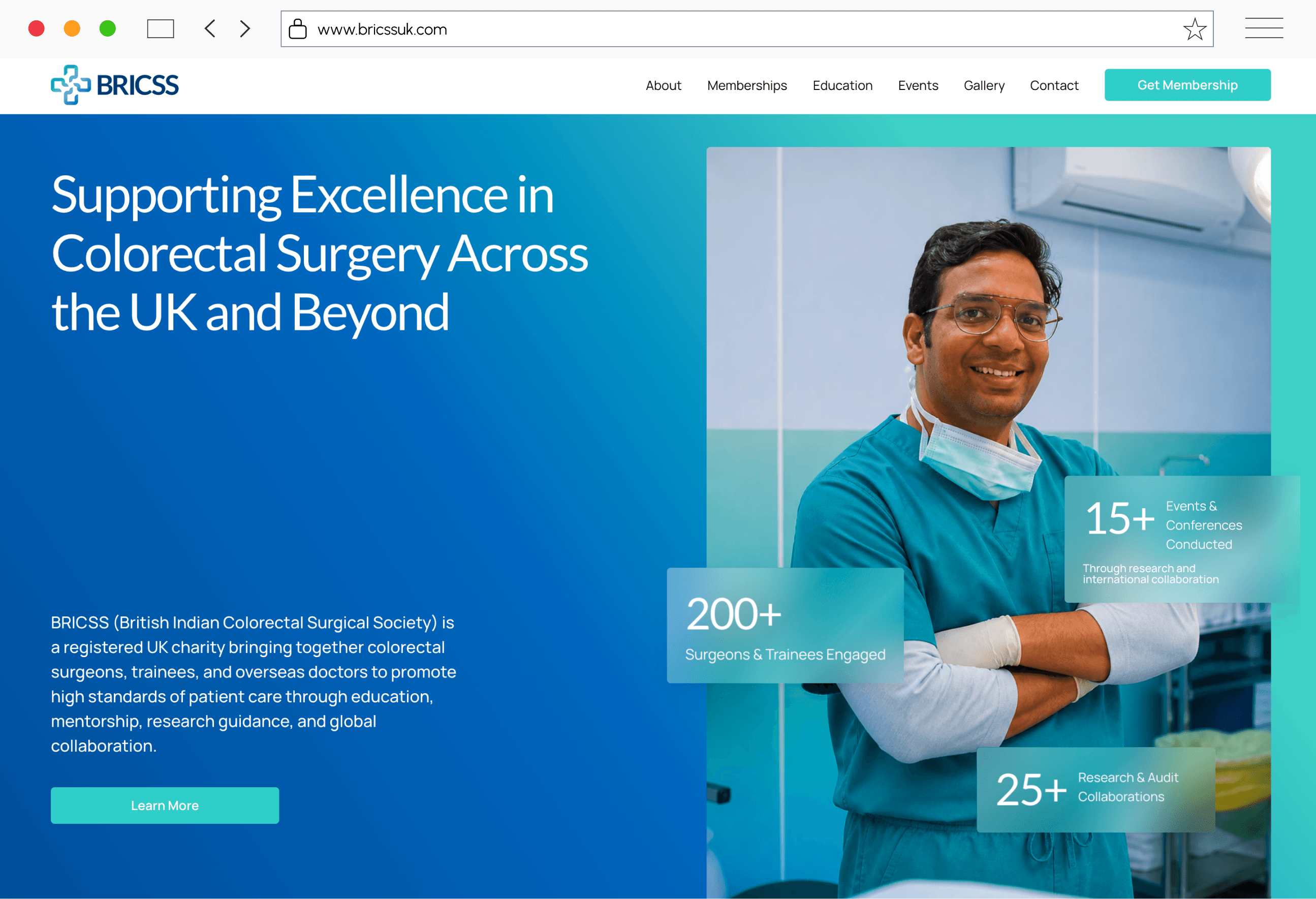 Yuti Clinics desktop mockup
