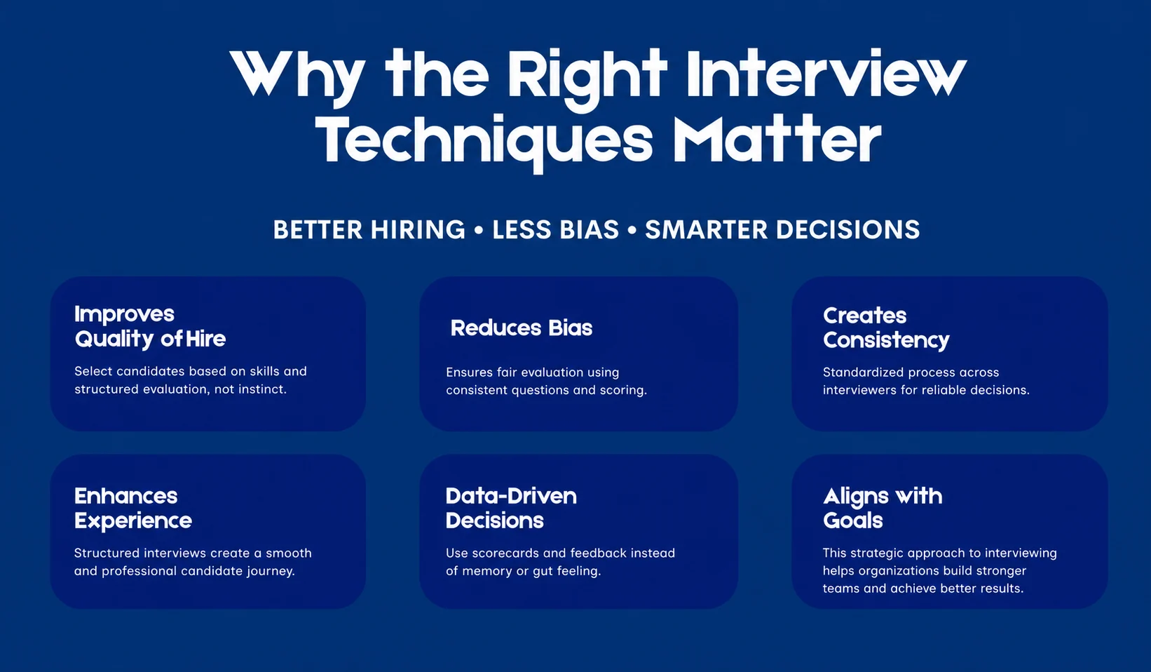Why the Right Interview Techniques Matter