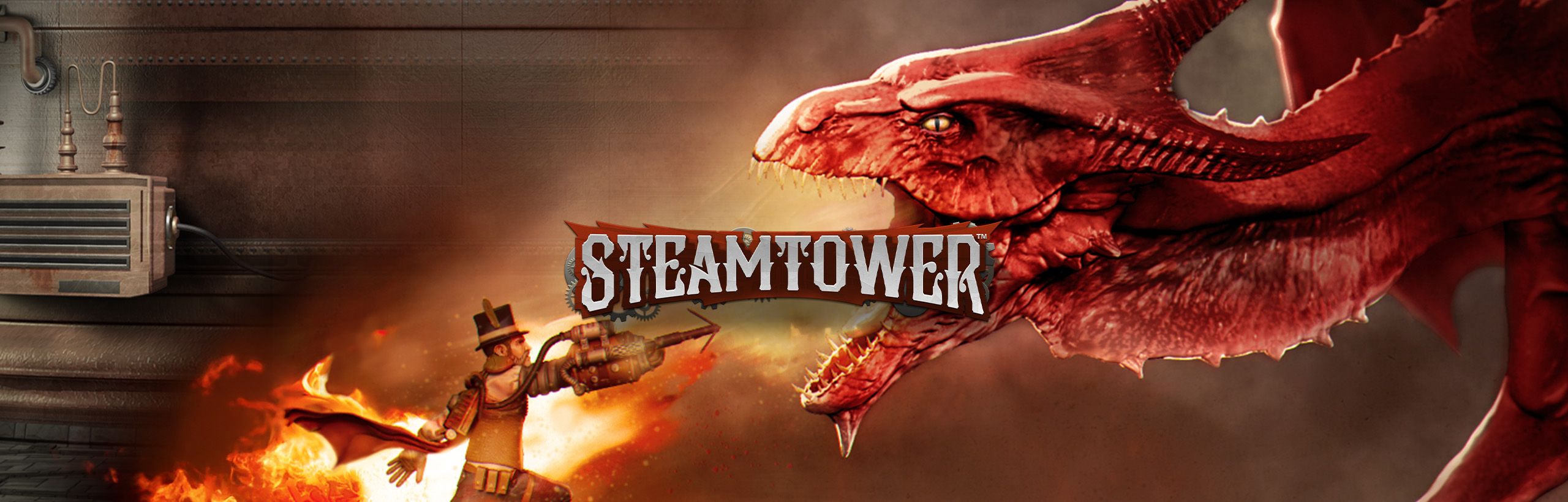 Steam Tower - visuel officiel NetEnt