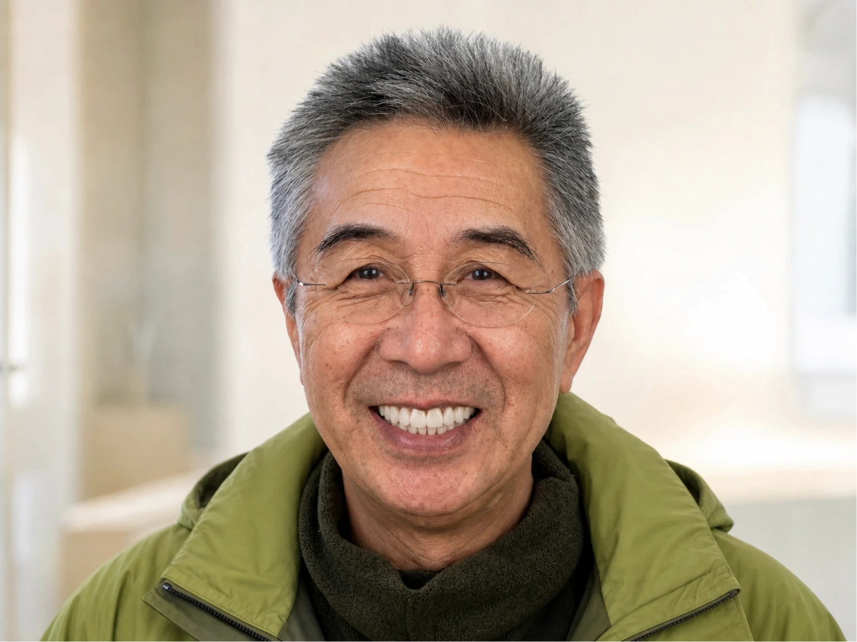 Patient 3 after full-arch dental implant treatment at lleveza