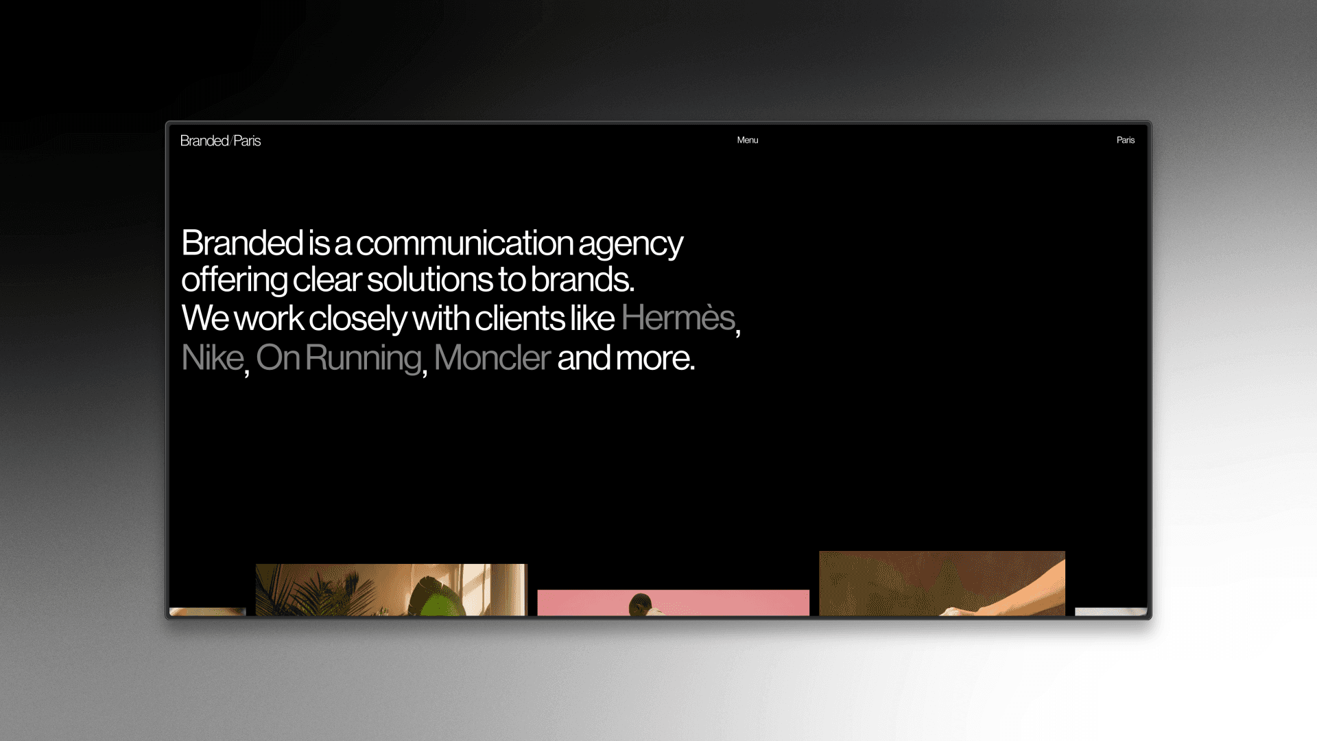 Laptop showing Bloomy UI