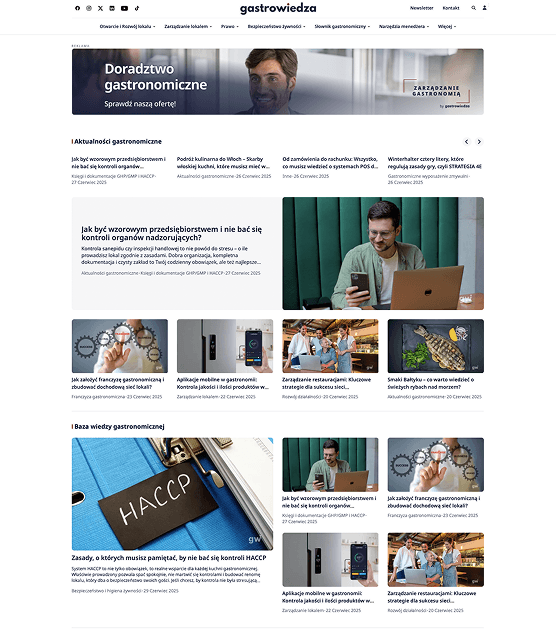 GastroWiedza website