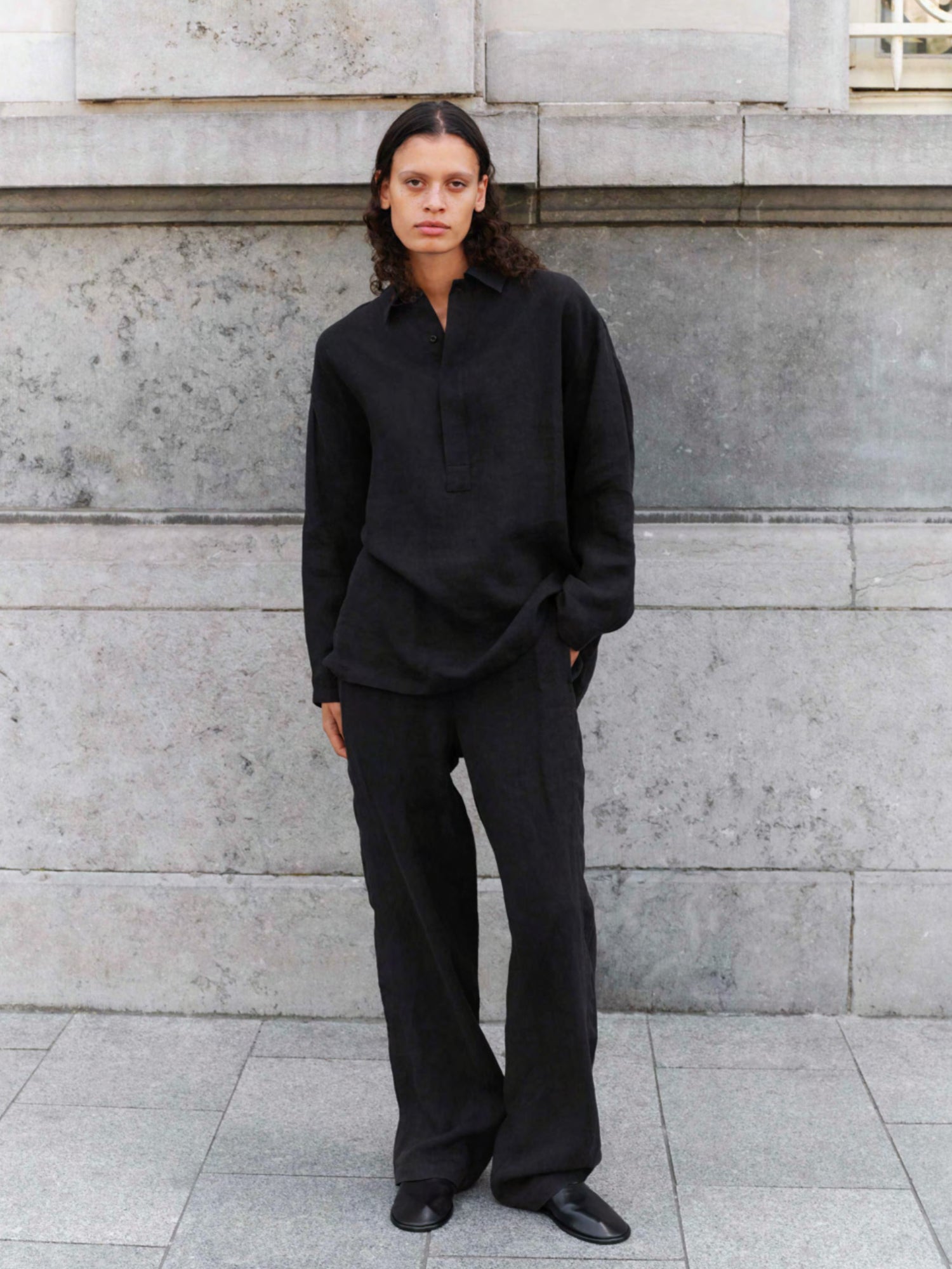 Half Placket Shirt - Tadaima - Preview
