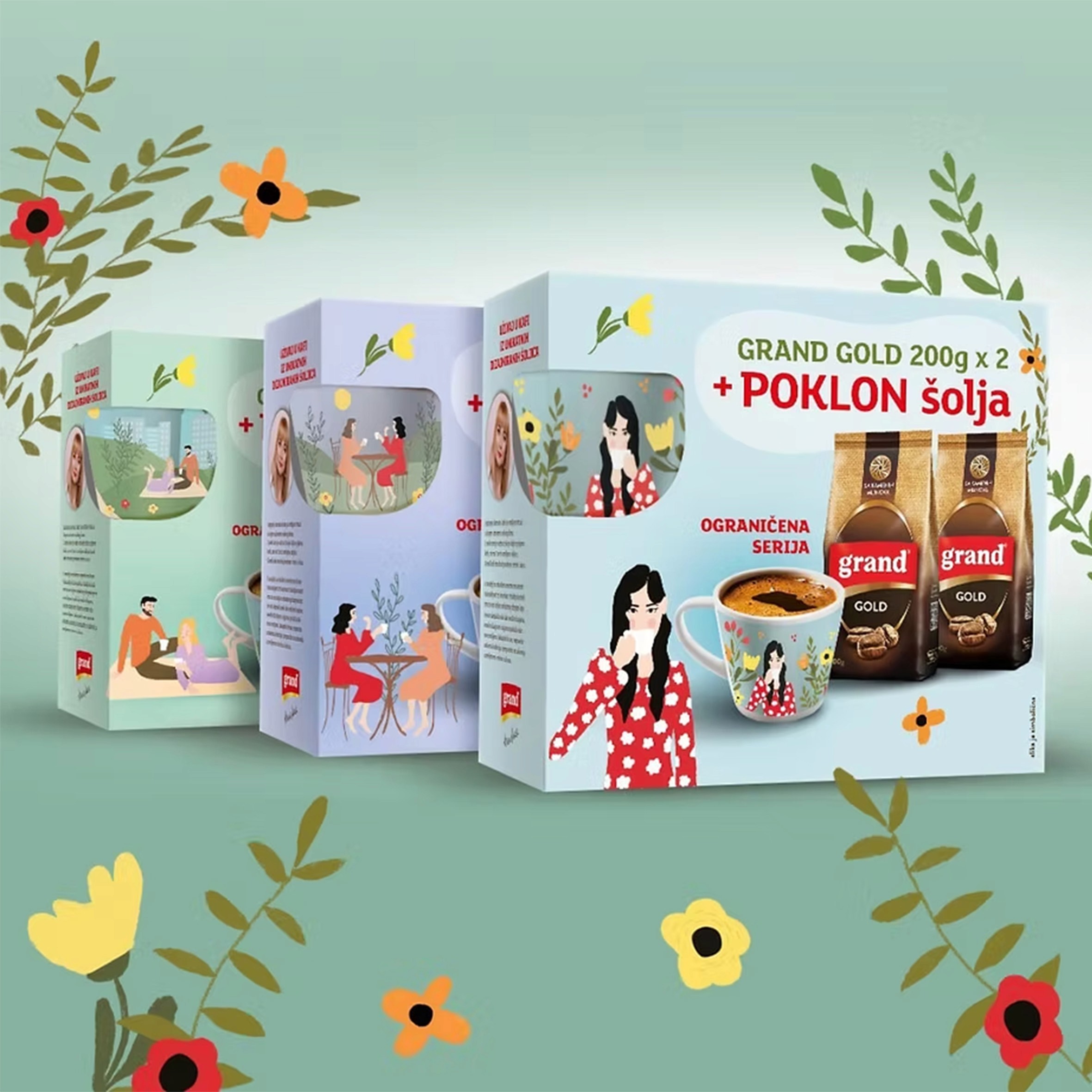 Close-up of a yellow tennis ball sitting on a green court, positioned near the white center line.