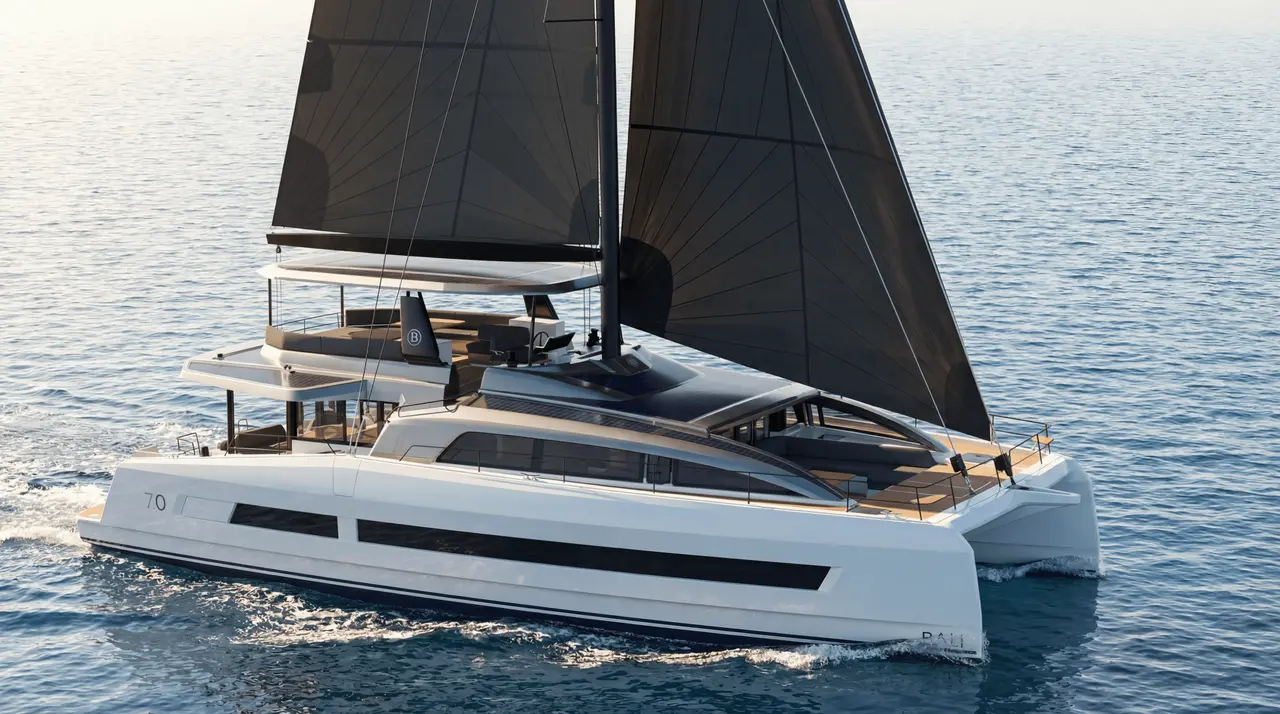 The Bali 7.0 at sea