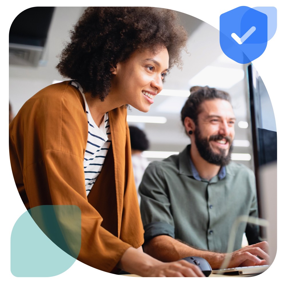 Legal professional reviewing a digital case file in a case management system