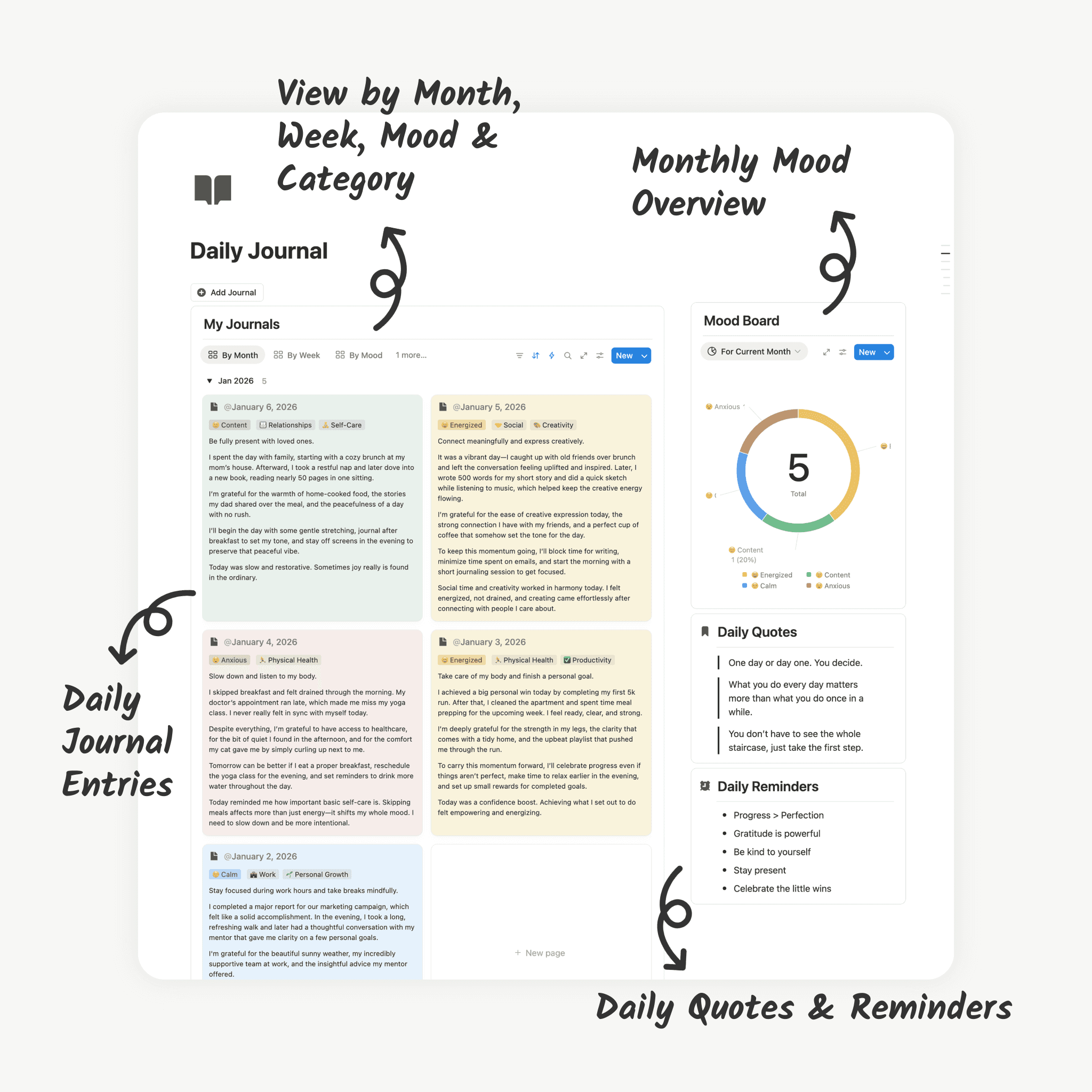 Daily Journal Notion Template