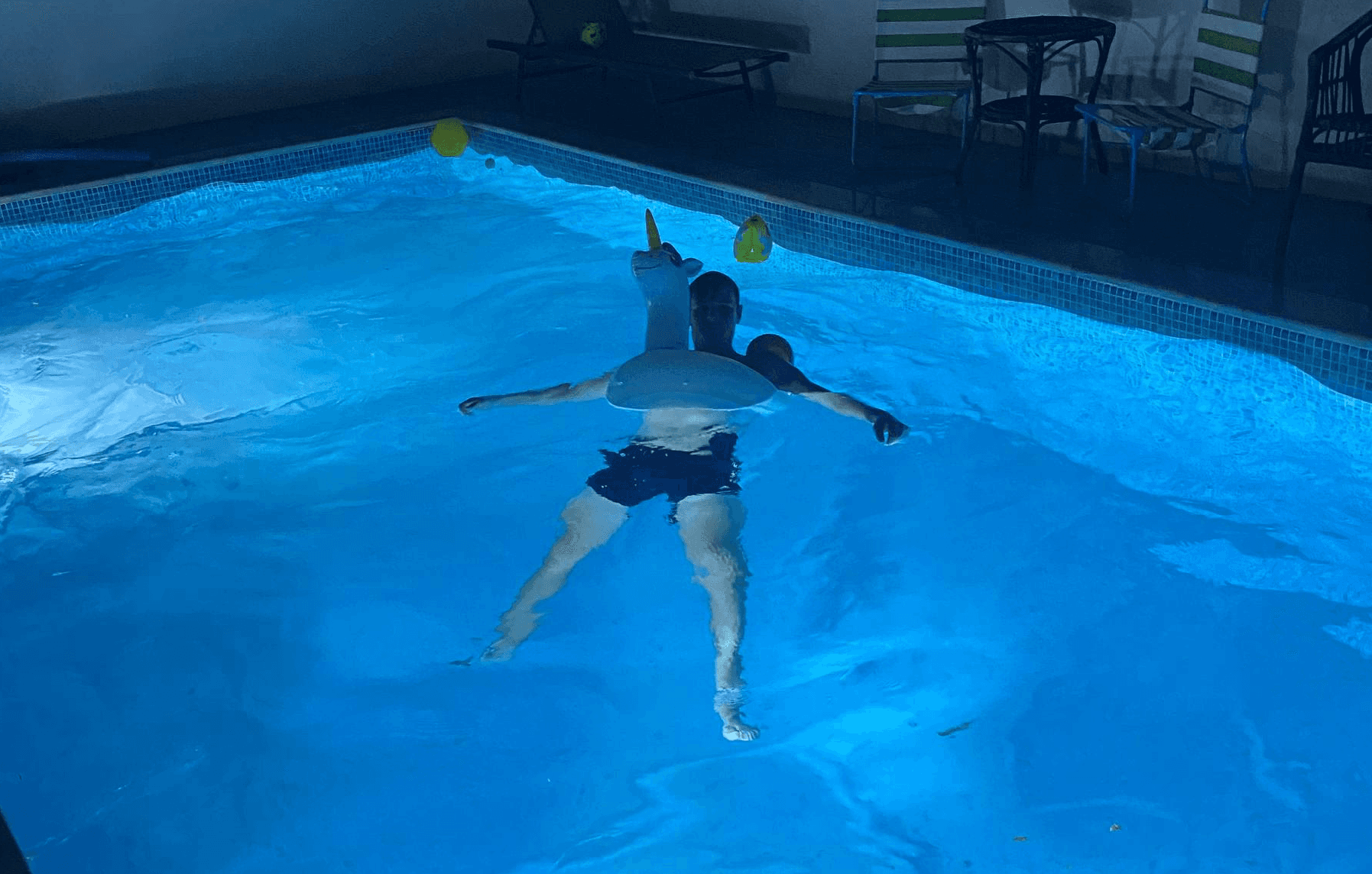 Athlete winning a race