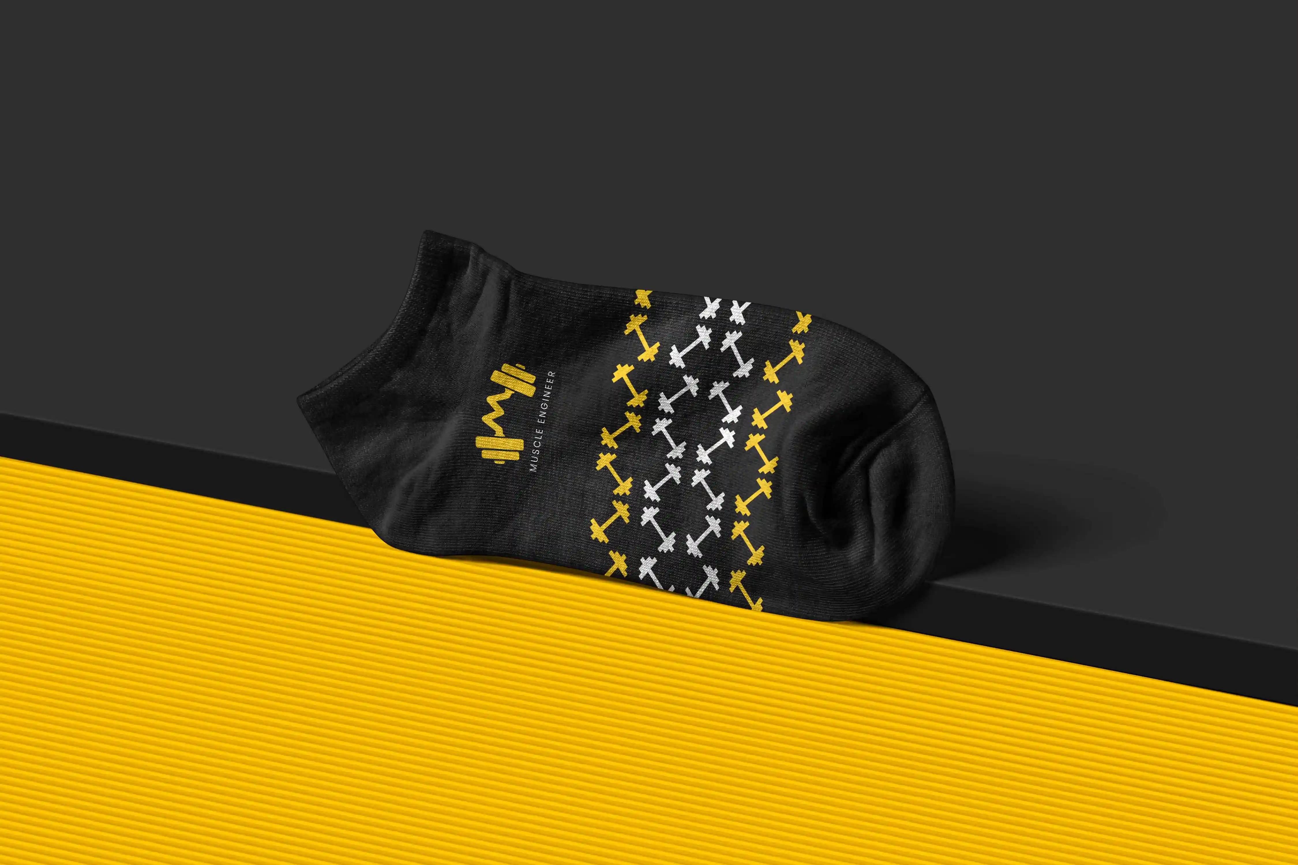 Muscle Engineer patterned socks design