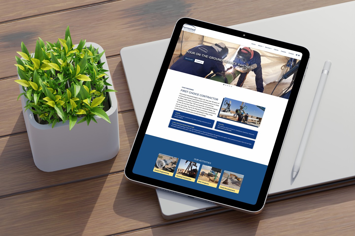 Ferrostaal Industrieanlagen Landing Page