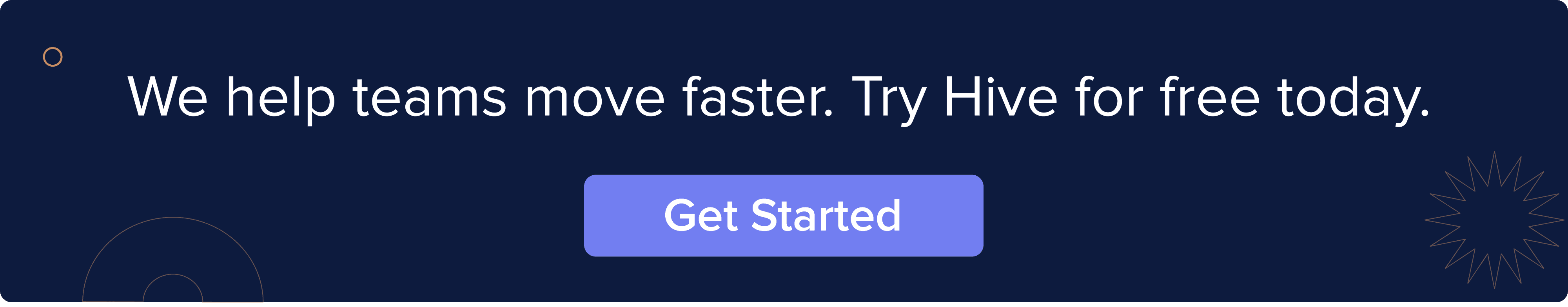Try Hive button for blog