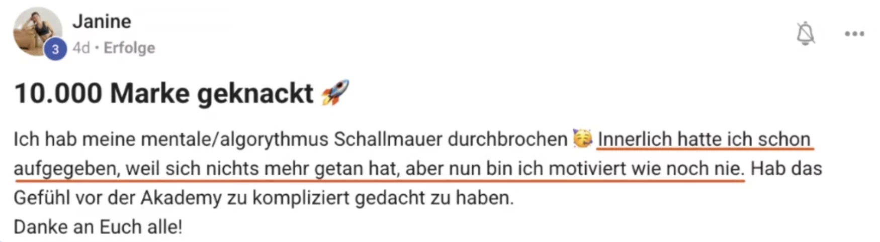 Erfahrungsbericht KI Creator Akademie: Personal Trainerin Janine knackt 10.000 Instagram-Follower