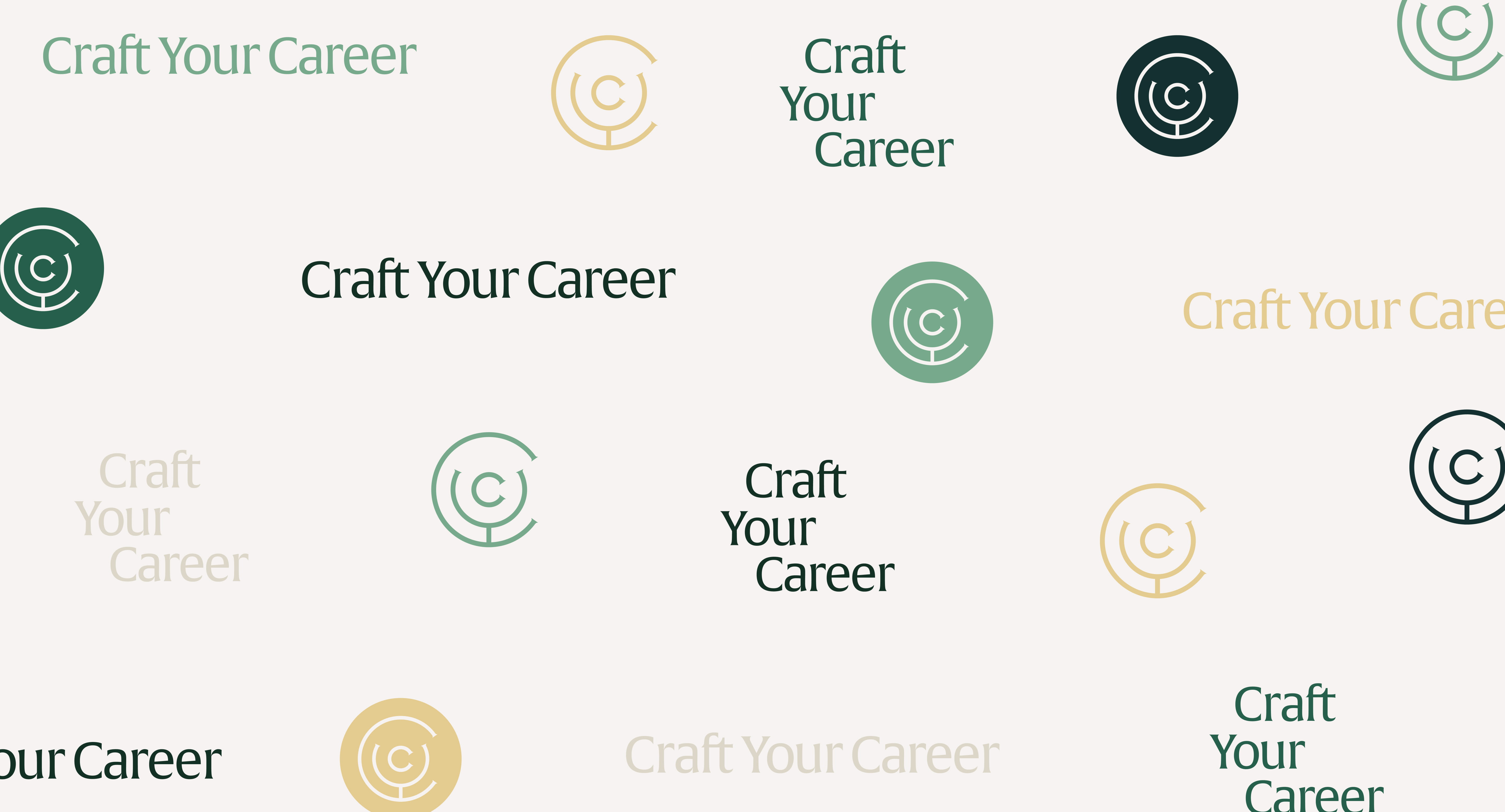 Craft Your Career logo patterns