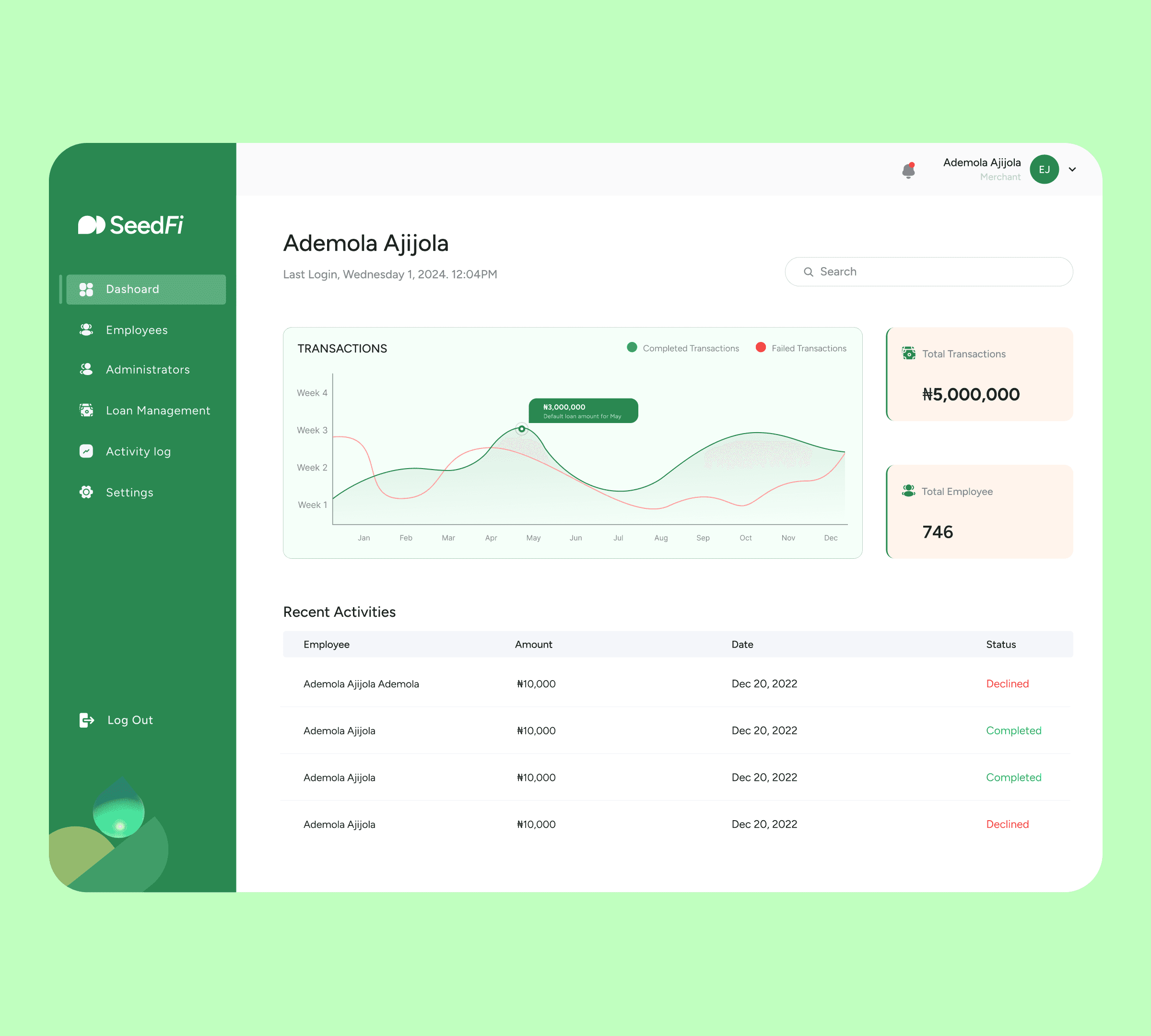 App Homepage