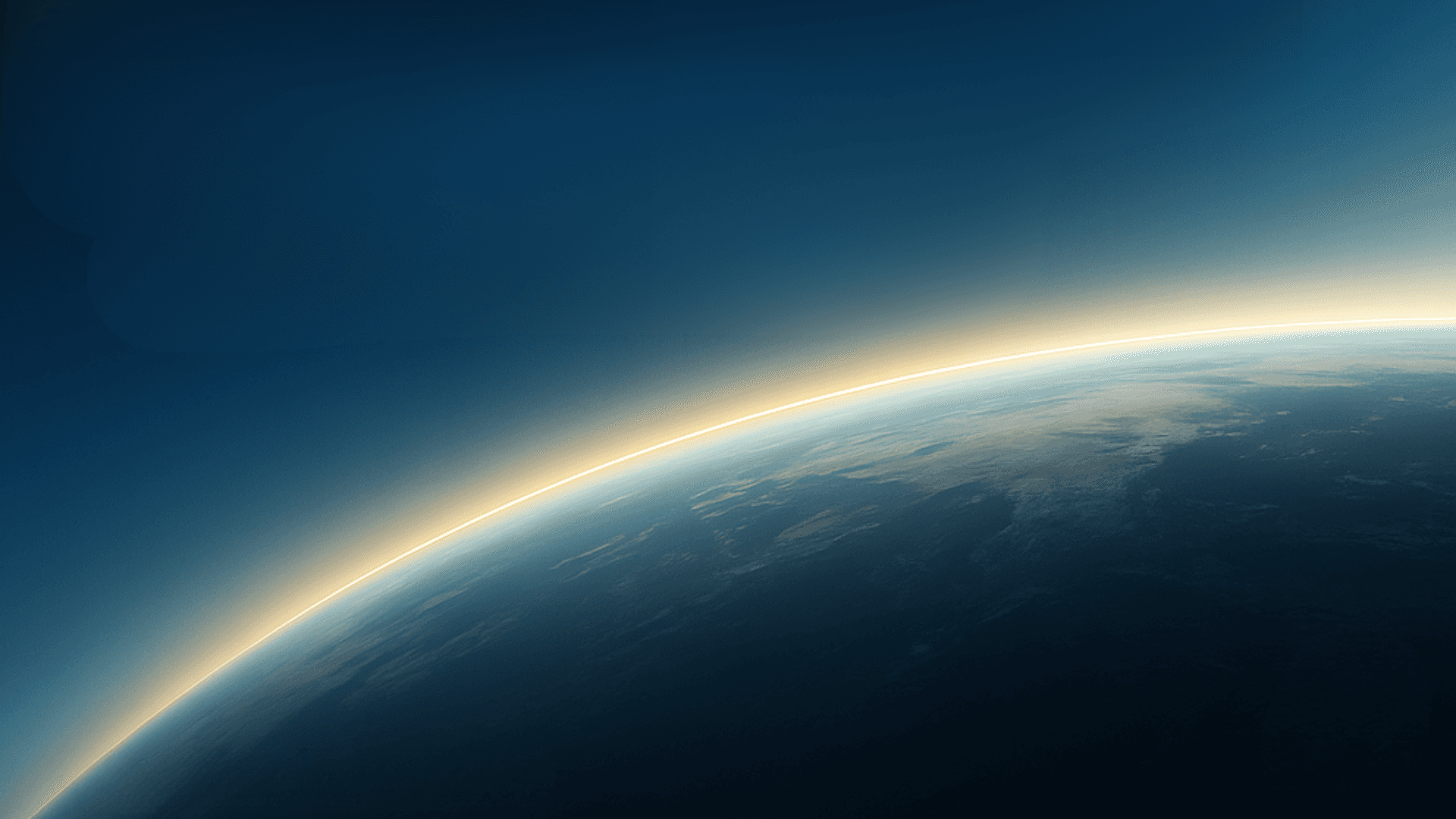 Dawn over a planet