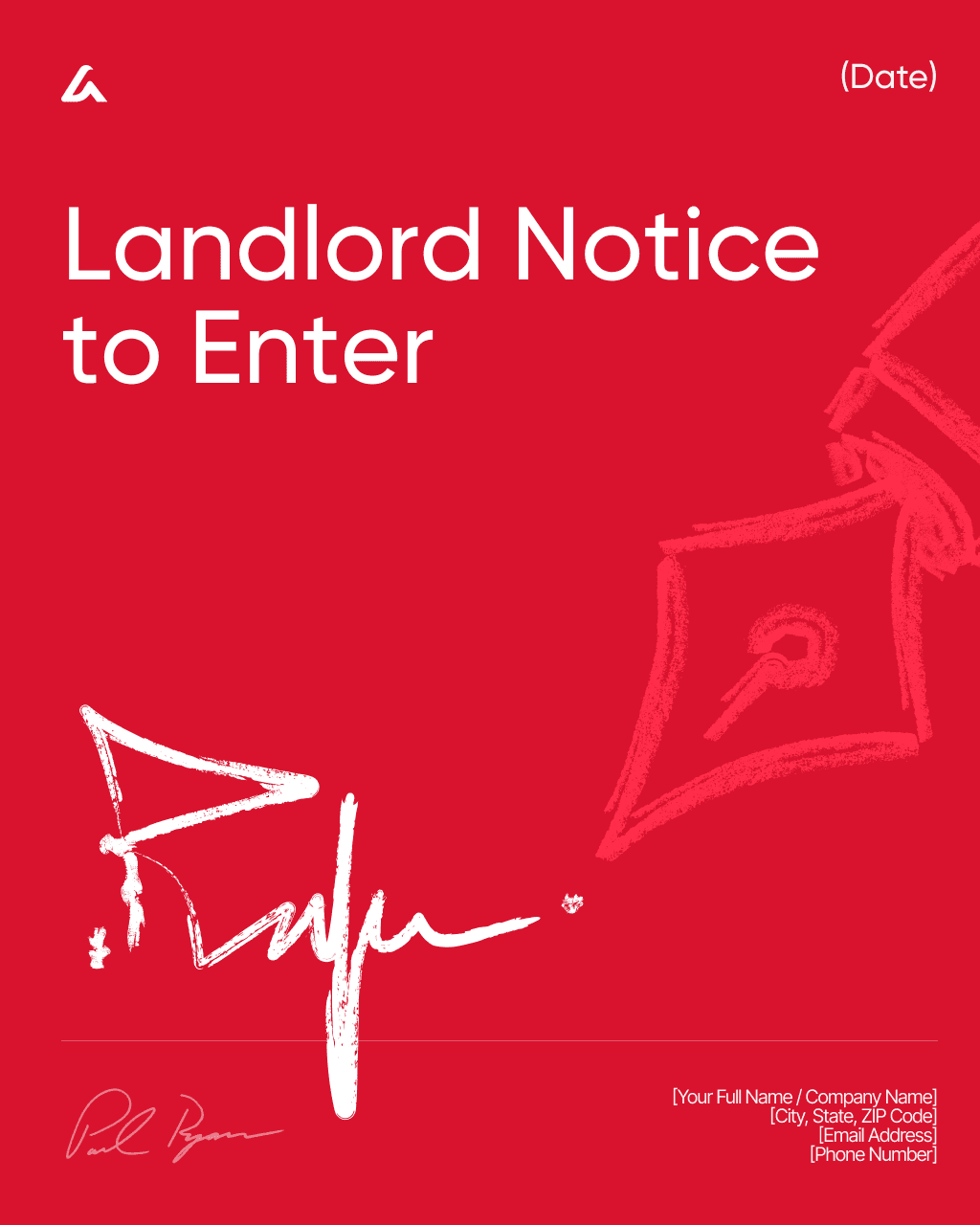 Landlord Notice to Enter