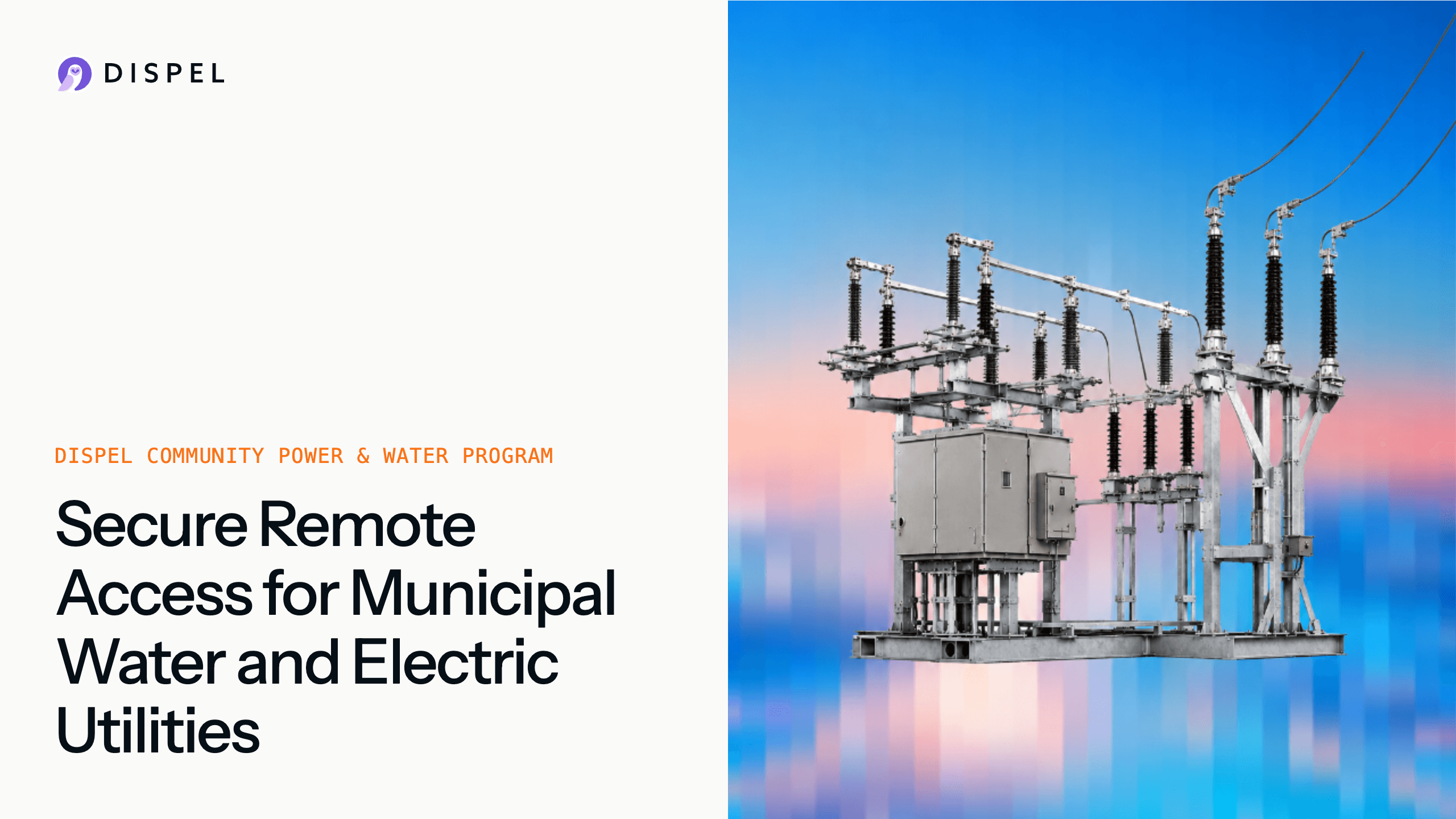 Dispel Community Power & Water Program