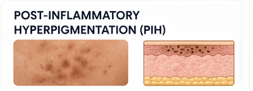 Post-inflammatory hyperpigmentation Scar