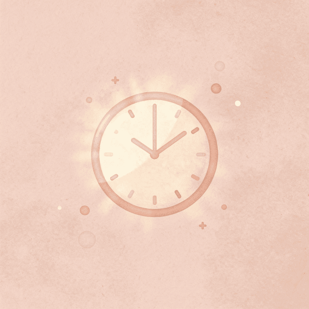 Clock icon representing time to learn Arabic