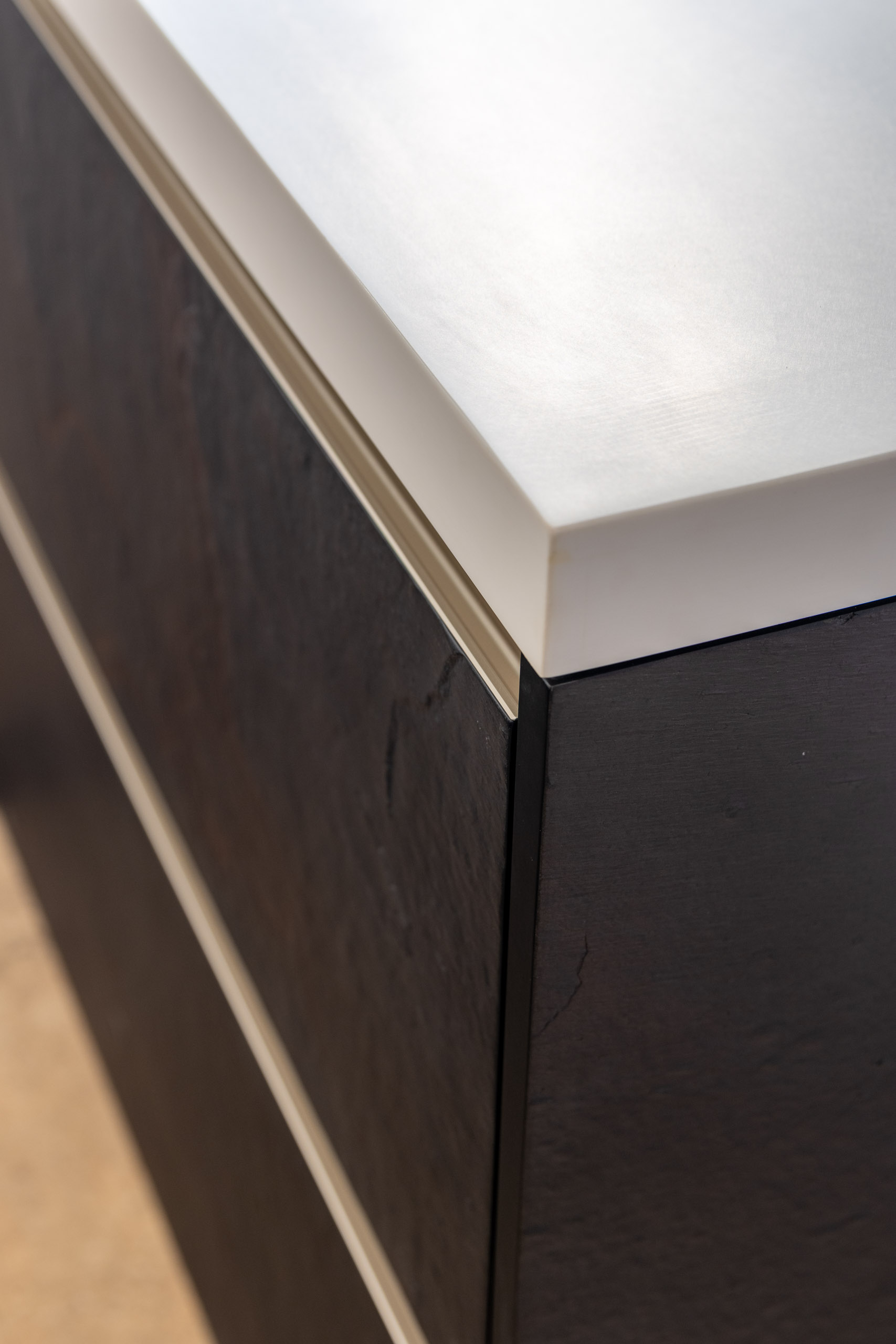 blue shaker kitchen drawers in chinley derbyshire