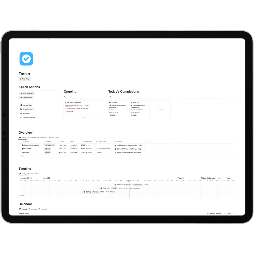 Tasks