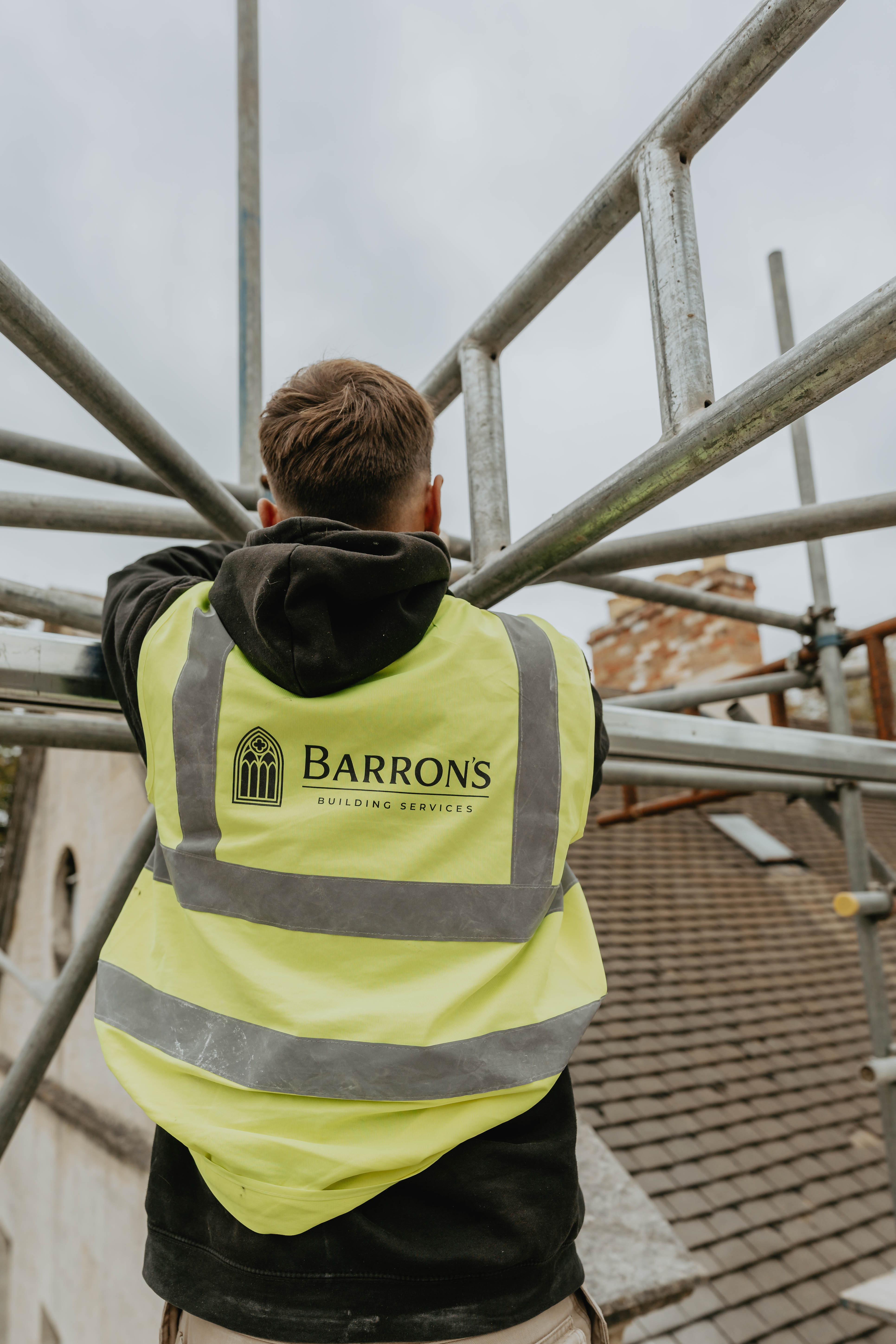 Barrons Building Services team photographed on site