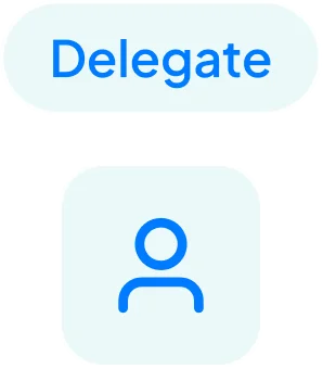 Delegate Tasks to Team Illustration
