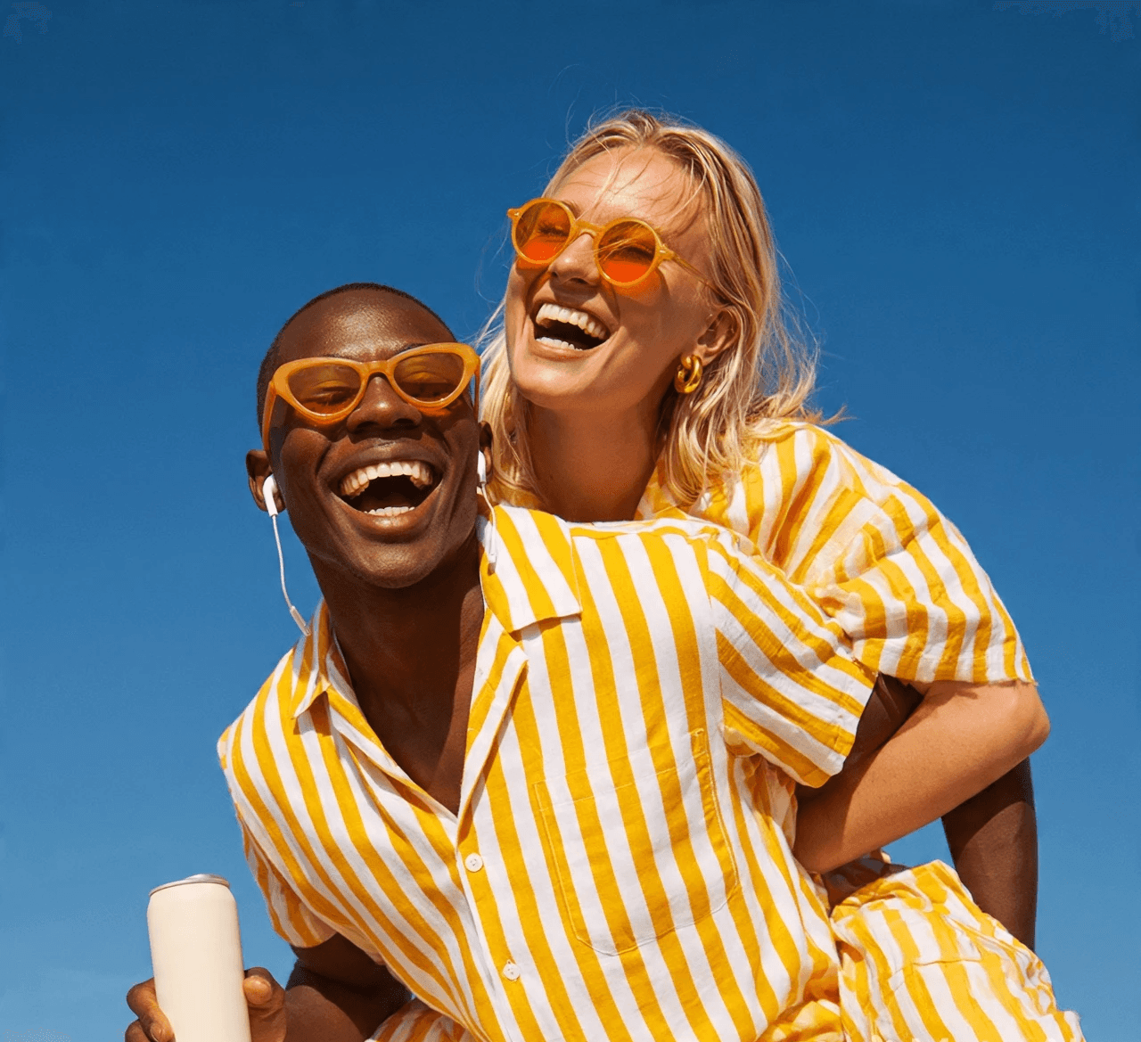 Man and woman enjoying