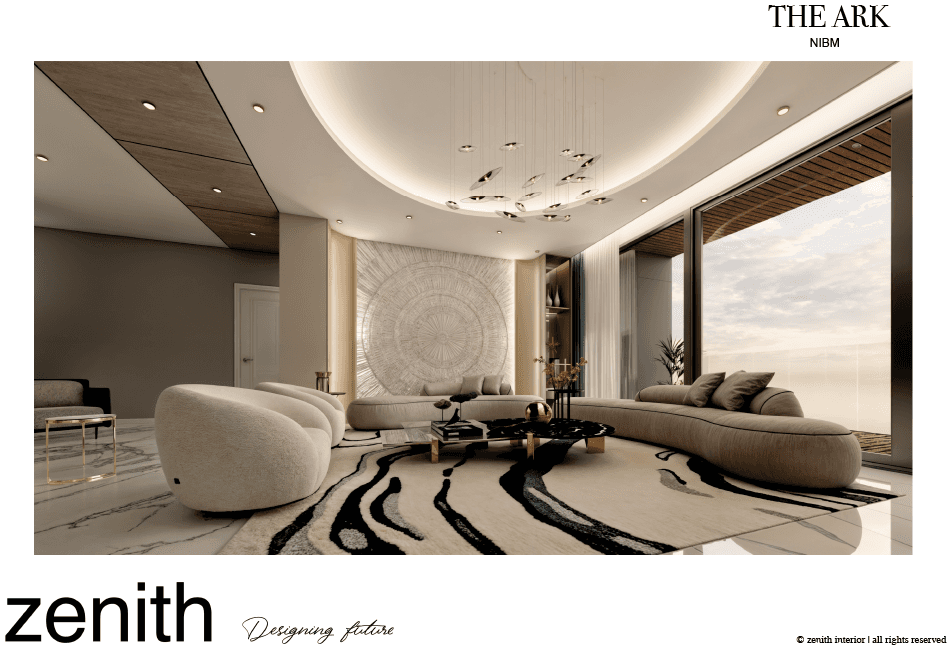 About section image featuring a modern interior design space.