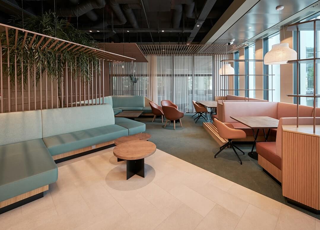 Contact section image featuring a modern interior design space.