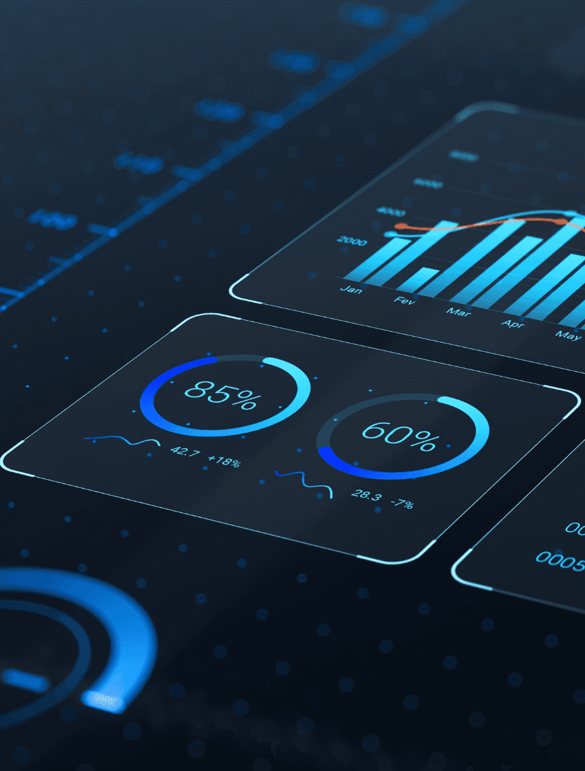 AI-Powered automated data analytics concept